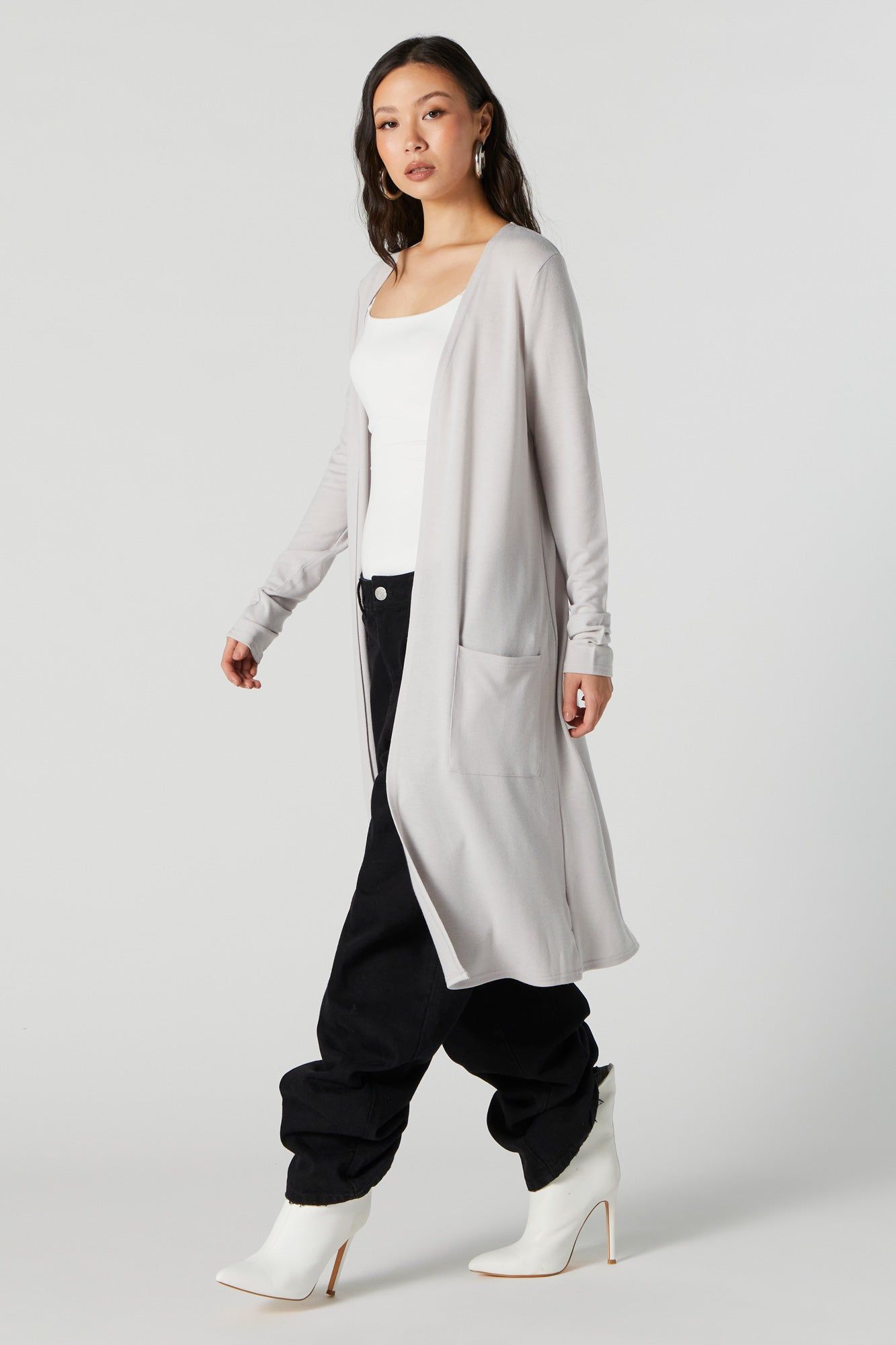 Cardigan midi ouvert à manches longues sold by Urban Planet product image thumbnail 4