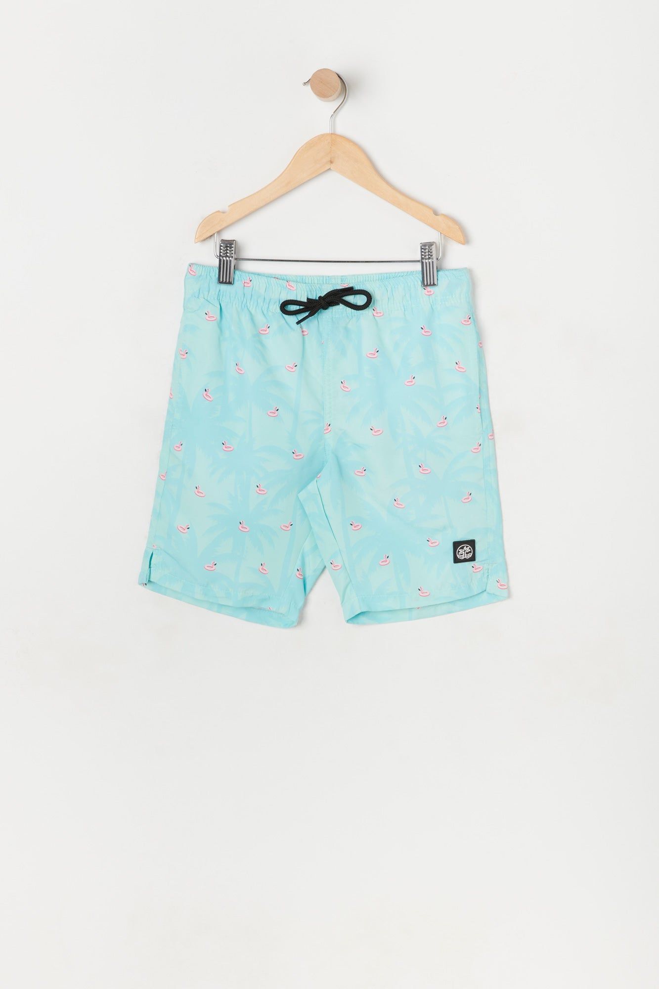Boys Flamingo Floatie Ditsy Print Board Short sold by Urban Planet