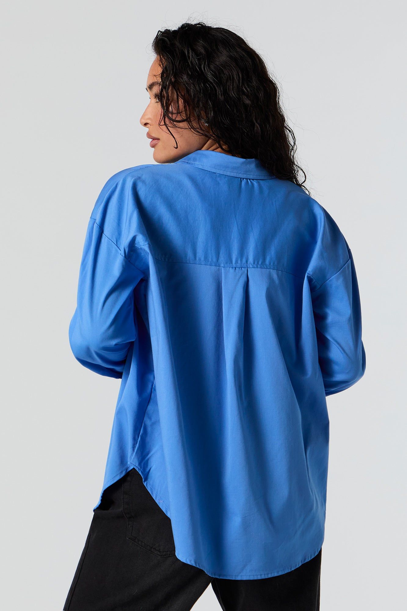 Poplin Button-Up Top sold by Urban Planet product image thumbnail 2