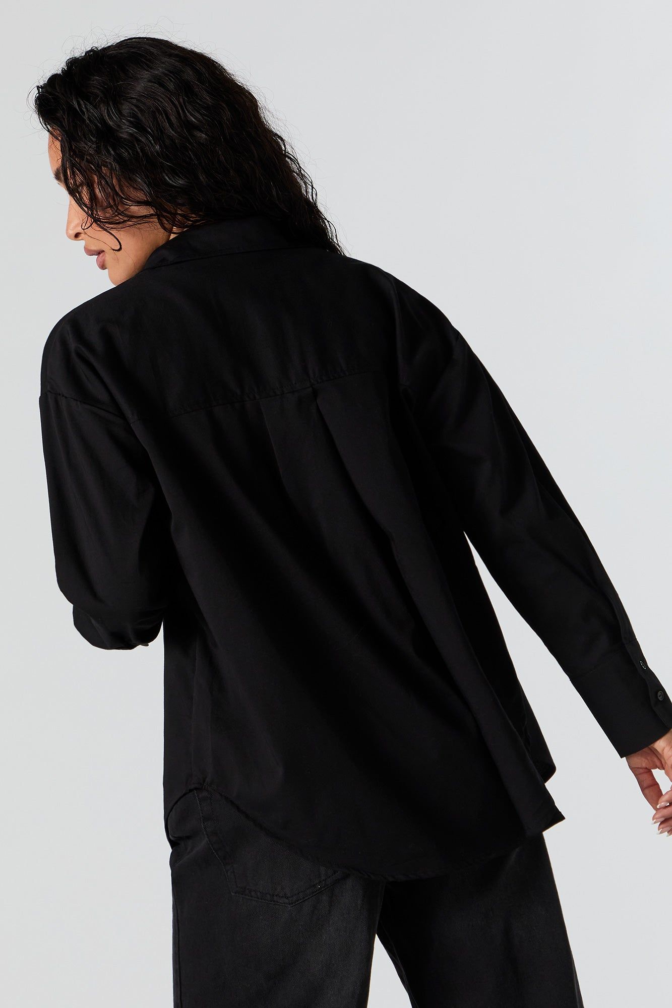 Poplin Button-Up Top sold by Urban Planet product image thumbnail 5