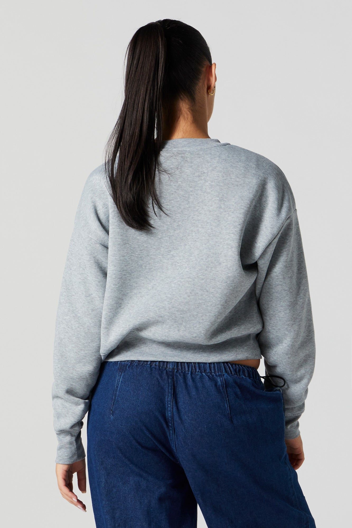 Mickey and Minnie Graphic Fleece Sweatshirt sold by Urban Planet product image thumbnail 4