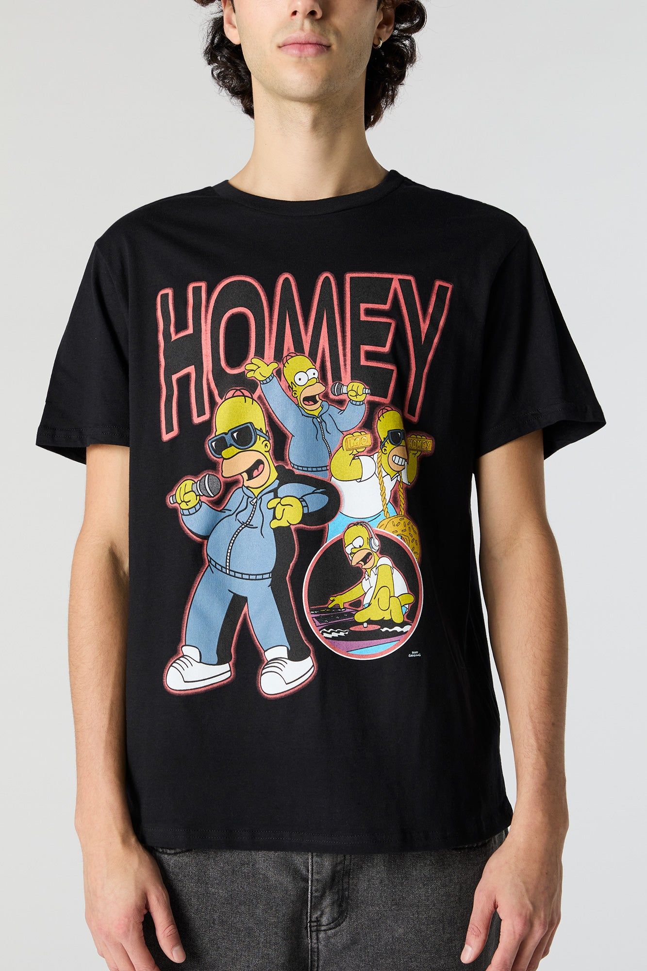 Homey Simpson Graphic T-Shirt sold by Urban Planet product image thumbnail 2