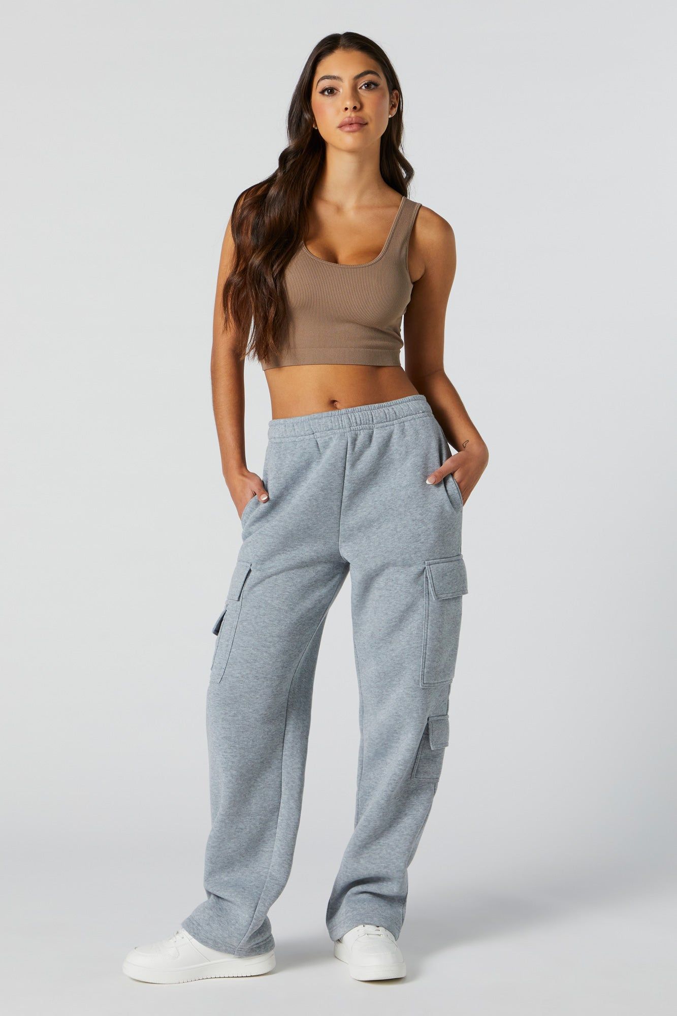 Seamless Scoop Neck Cropped Tank sold by Urban Planet product image thumbnail 3