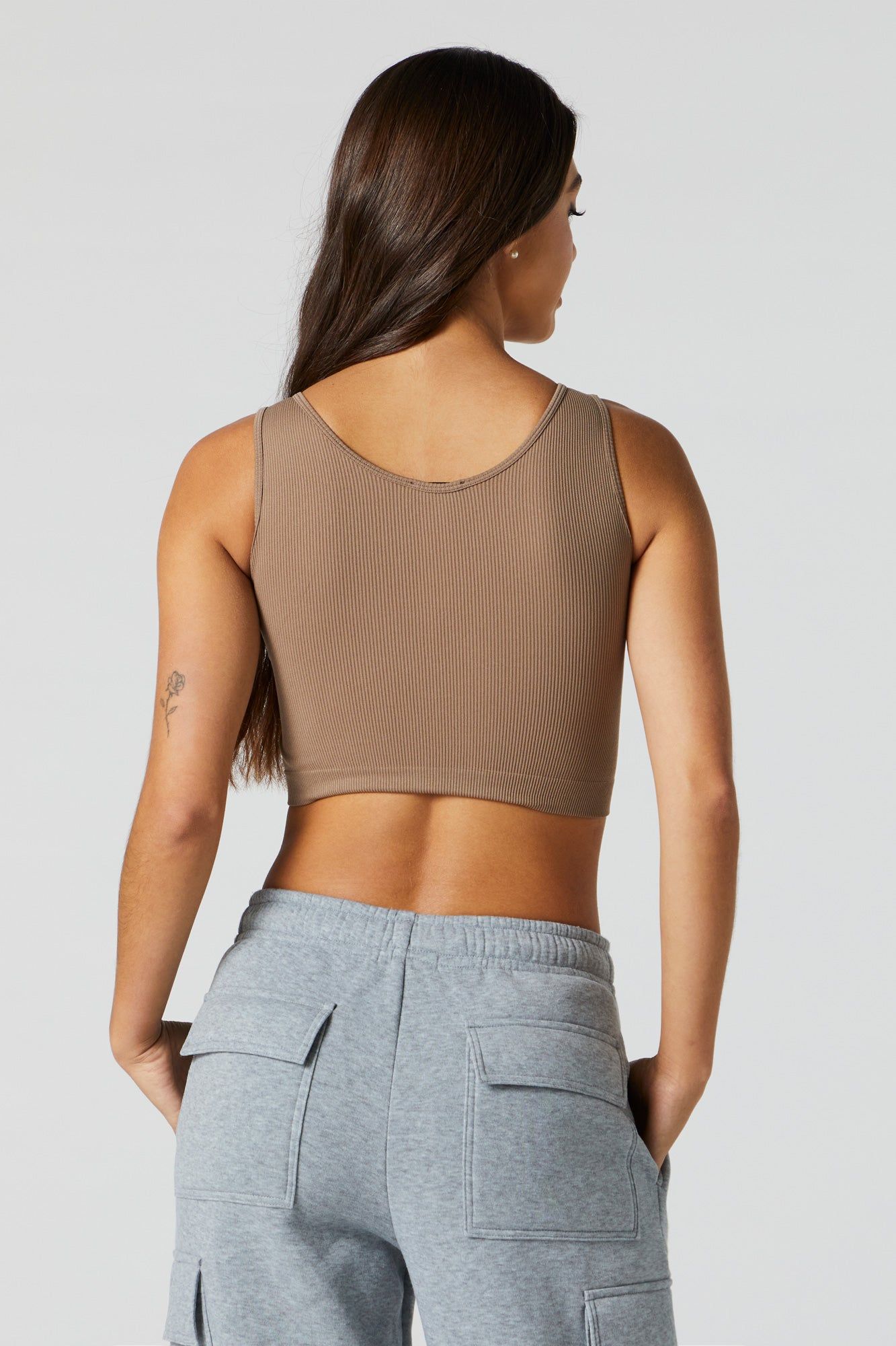 Seamless Scoop Neck Cropped Tank sold by Urban Planet product image thumbnail 2