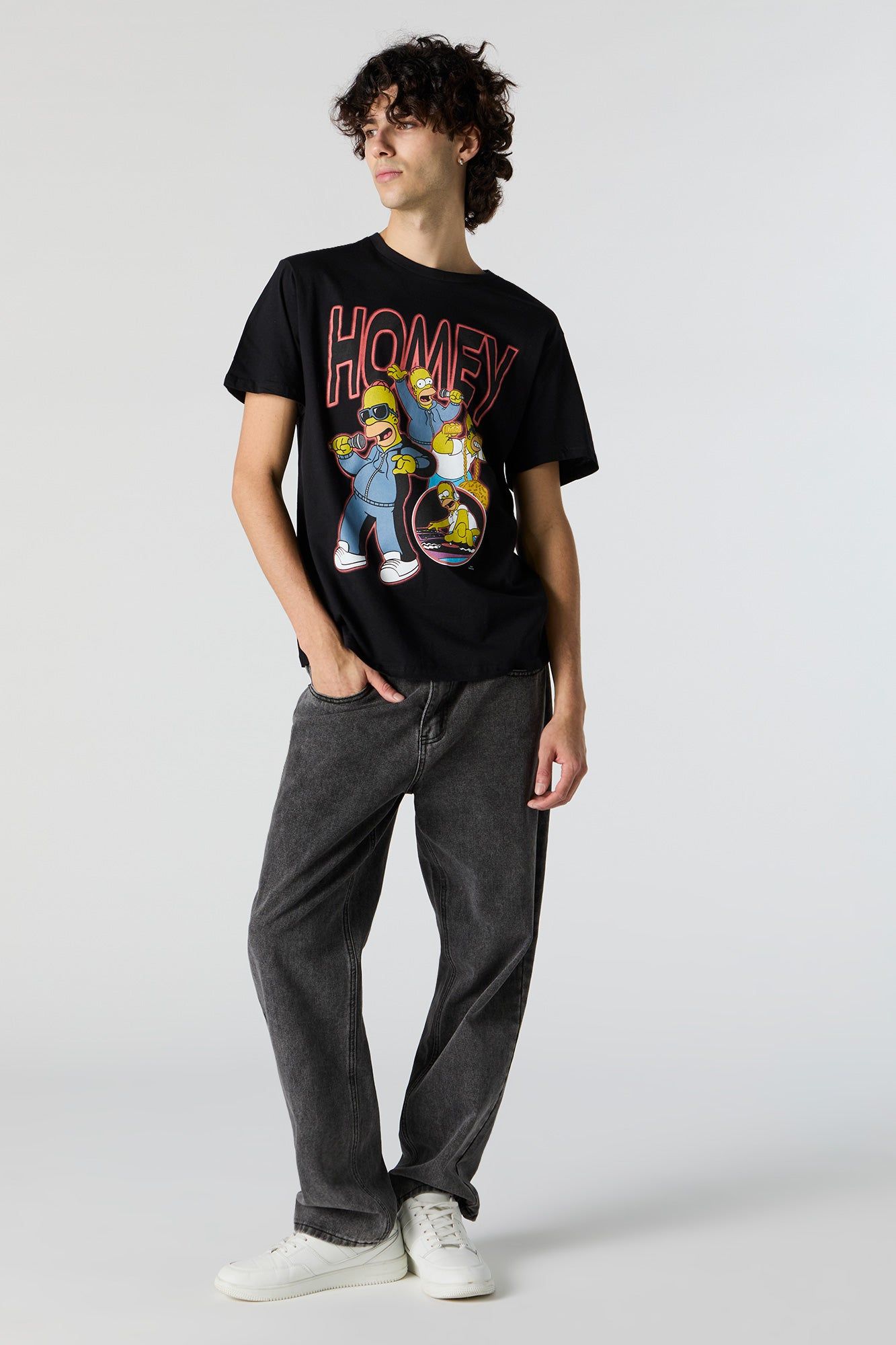 Homey Simpson Graphic T-Shirt sold by Urban Planet product image thumbnail 3