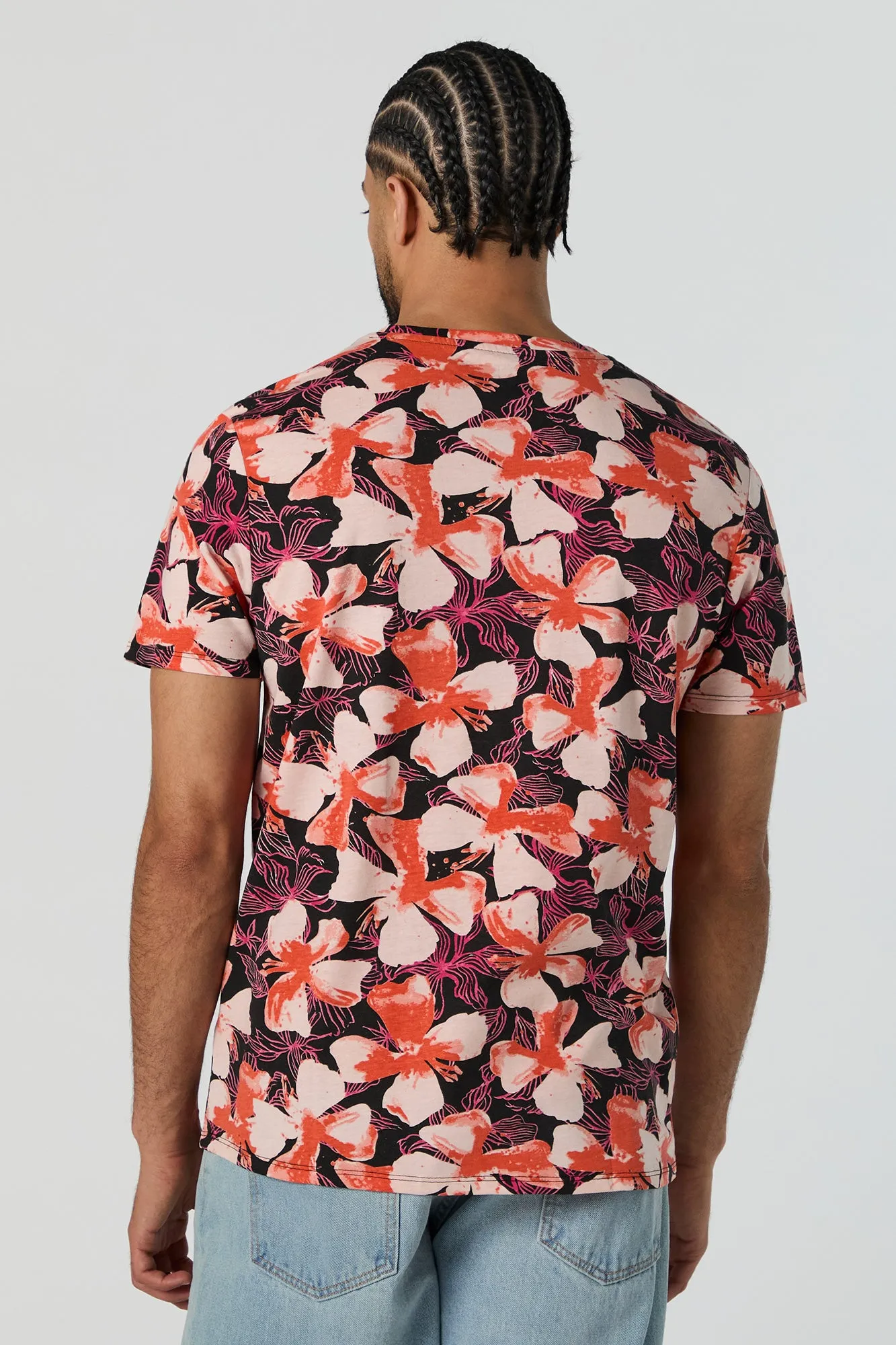 Hibiscus Print T-Shirt sold by Urban Planet product image thumbnail 2