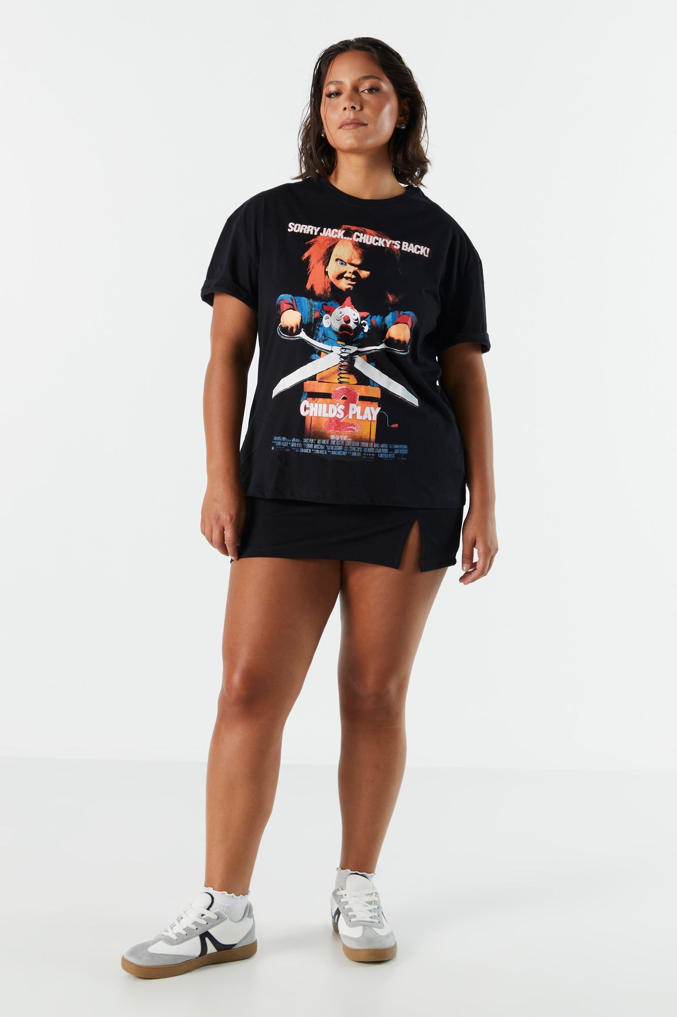 Childs Play Graphic Boyfriend T-Shirt sold by Urban Planet product image thumbnail 3