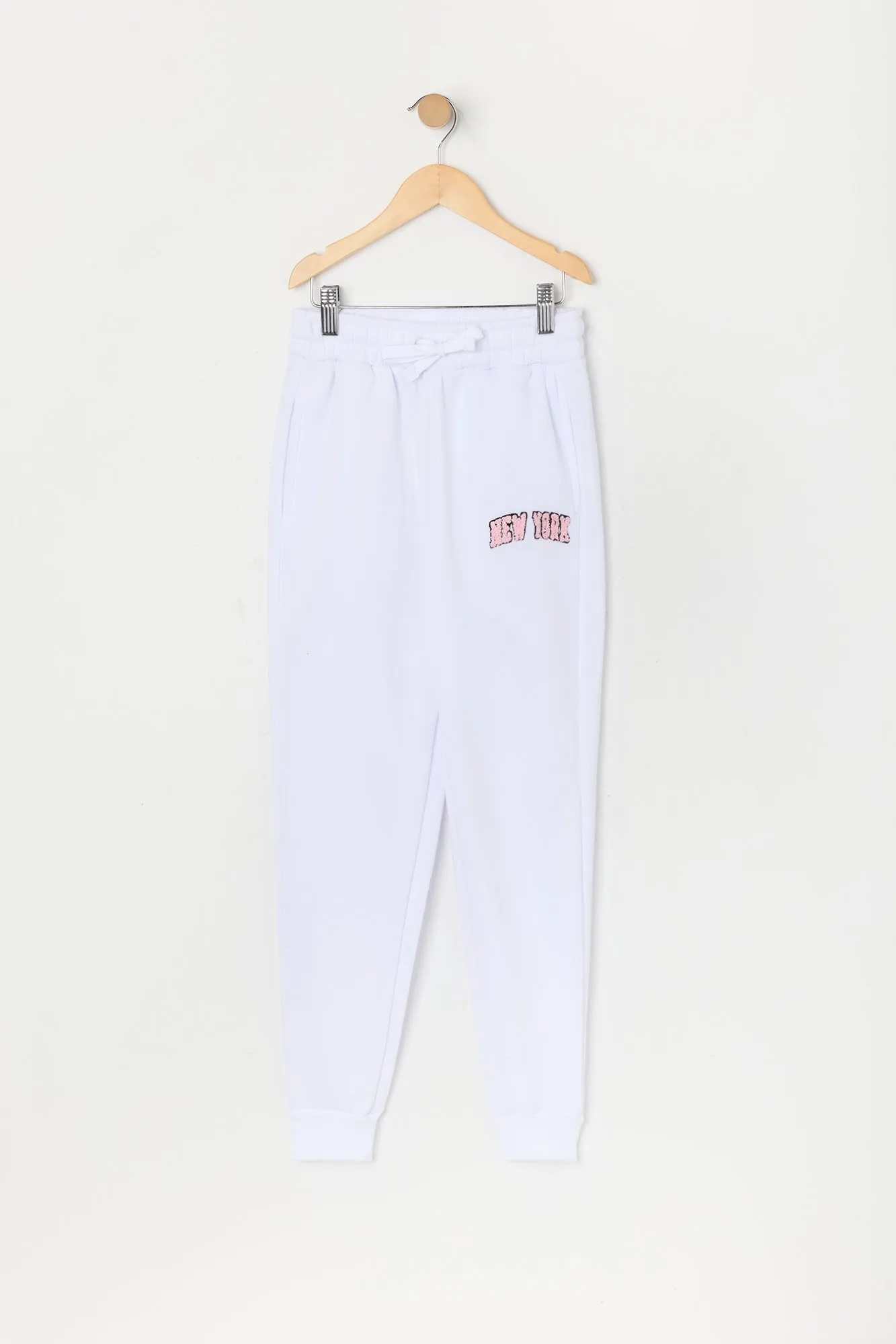 Girls Destination Chenille Embroidered Fleece Jogger sold by Urban Planet product image thumbnail 3