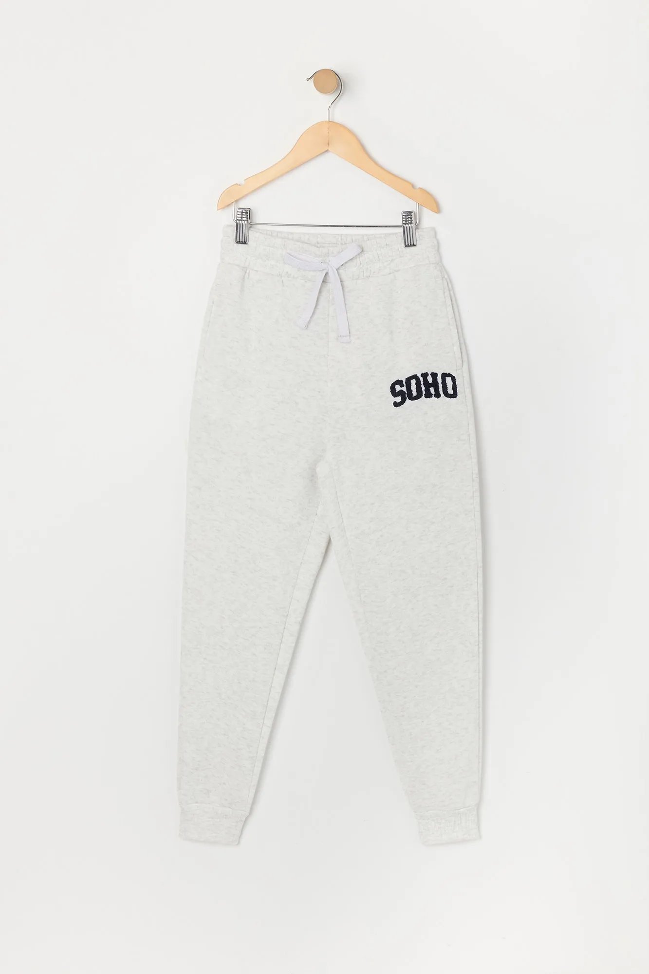 Girls Destination Chenille Embroidered Fleece Jogger sold by Urban Planet