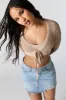 Distressed Denim Mini Skirt sold by Urban Planet