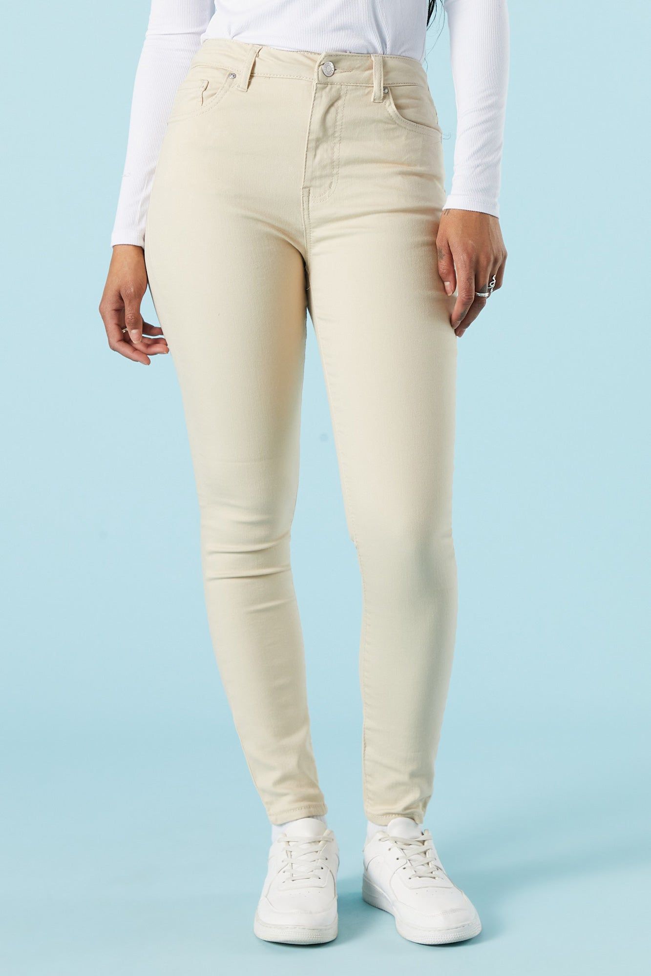 Tan Miami High Rise Skinny Jean sold by Urban Planet product image thumbnail 2