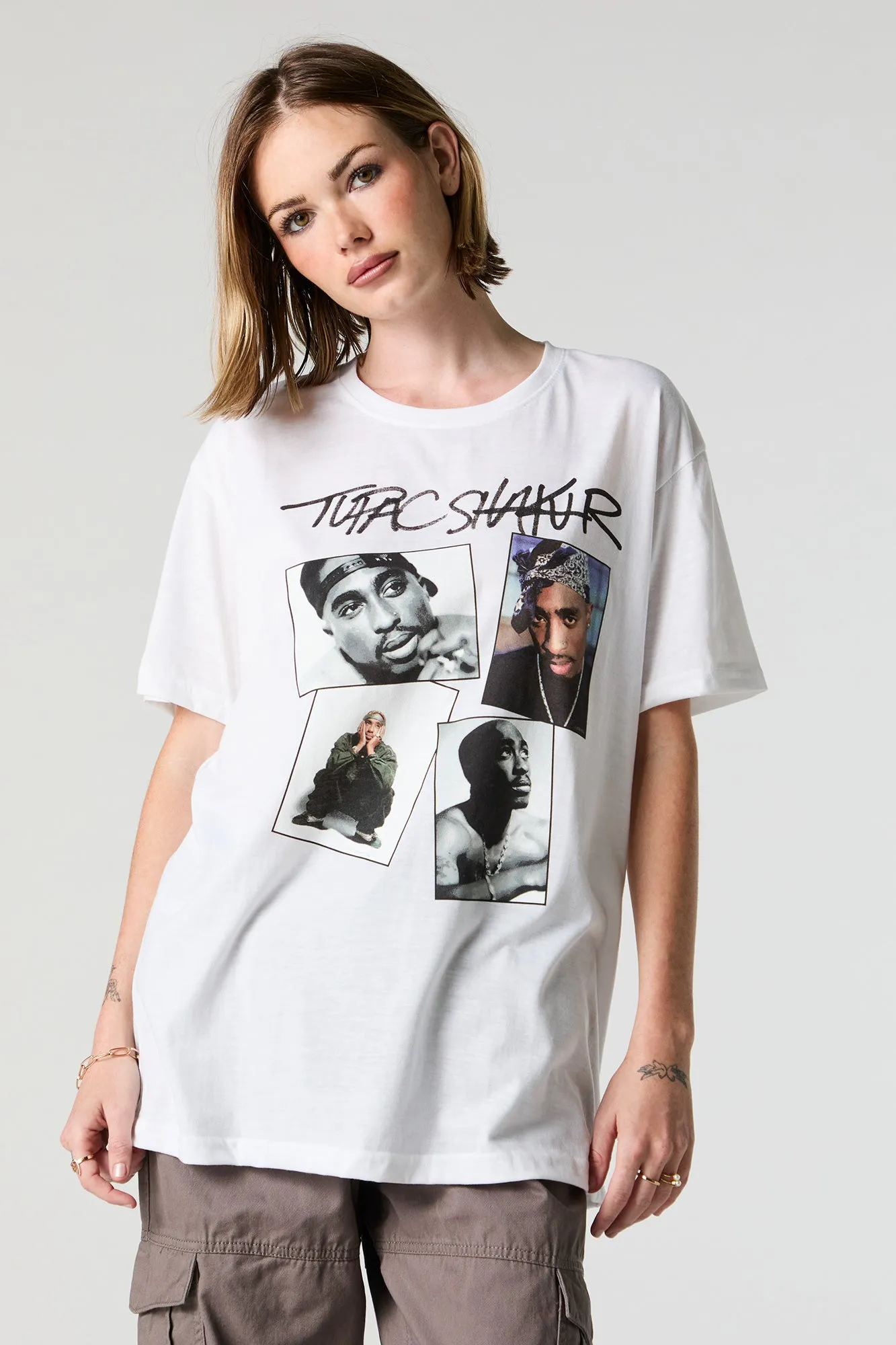Tupac Shakur Graphic Boyfriend T-Shirt sold by Urban Planet