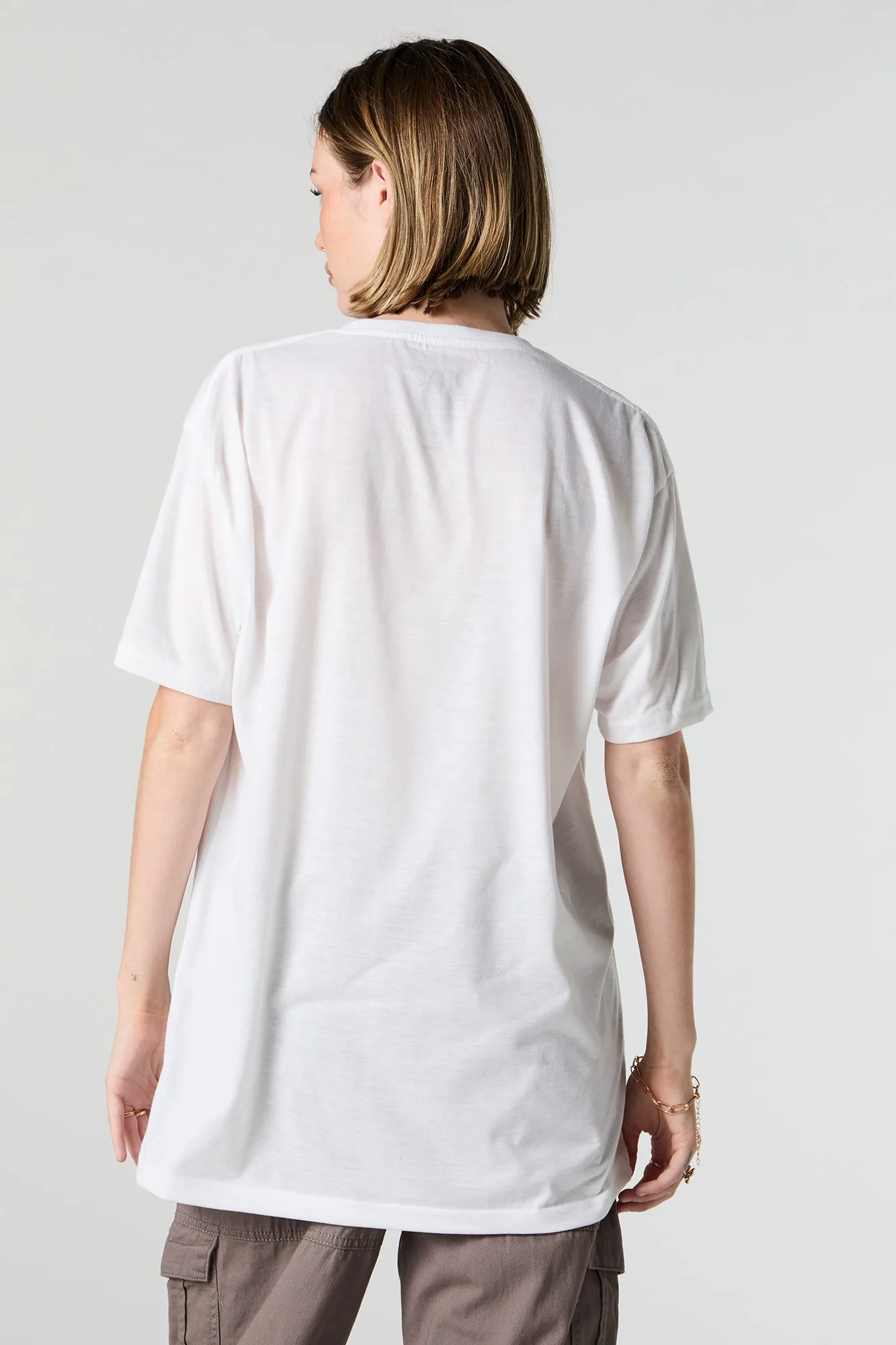 Tupac Shakur Graphic Boyfriend T-Shirt sold by Urban Planet product image thumbnail 4