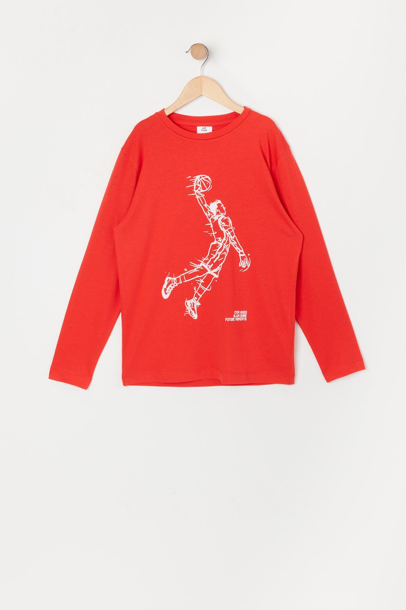 Boys Slam Dunk Graphic Long Sleeve Top sold by Urban Planet