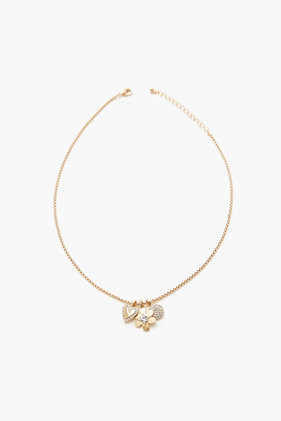 Rhinestone Charm Necklace sold by Urban Planet product image thumbnail 2