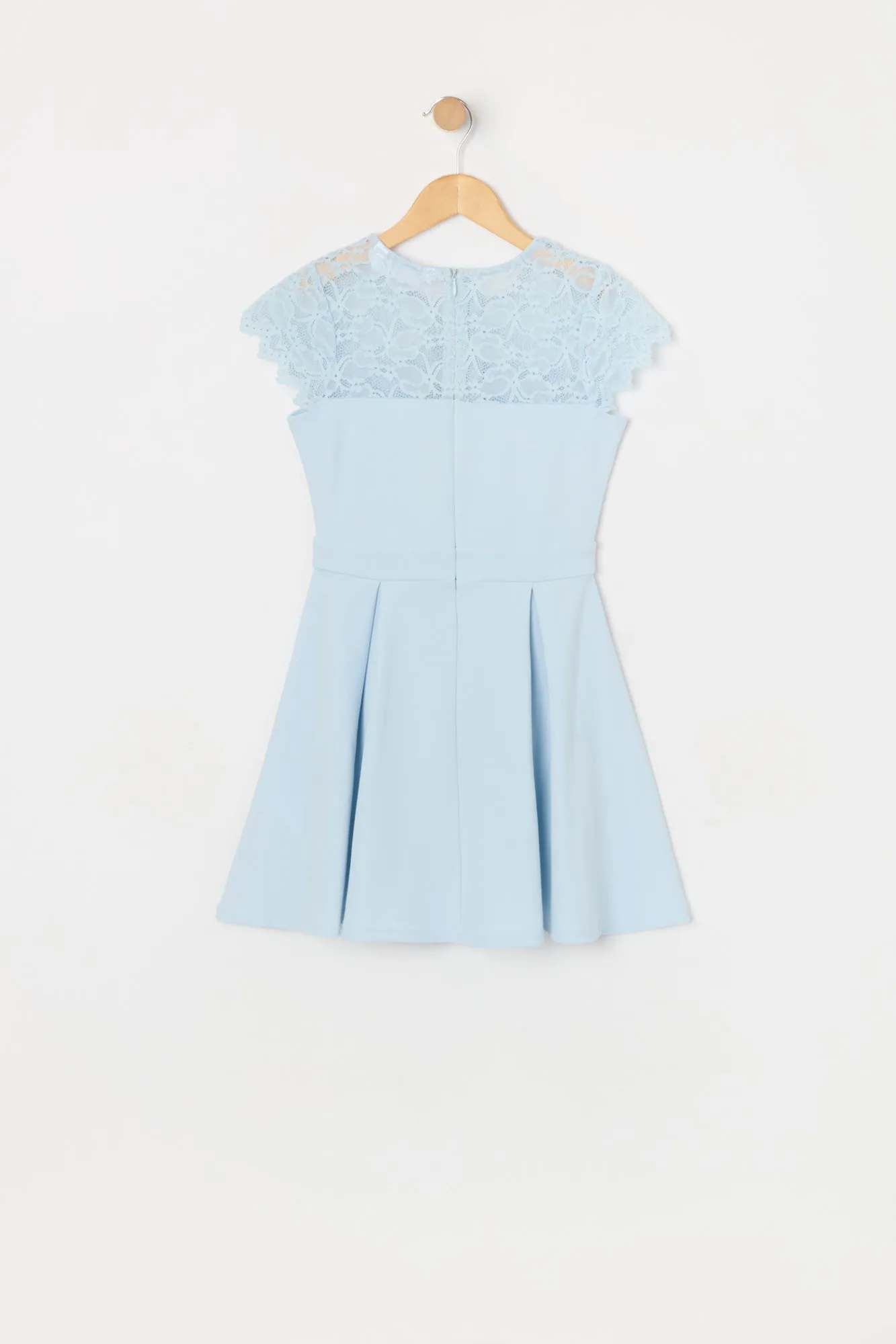 Girls Lace Pleated Skater Dress sold by Urban Planet product image thumbnail 4