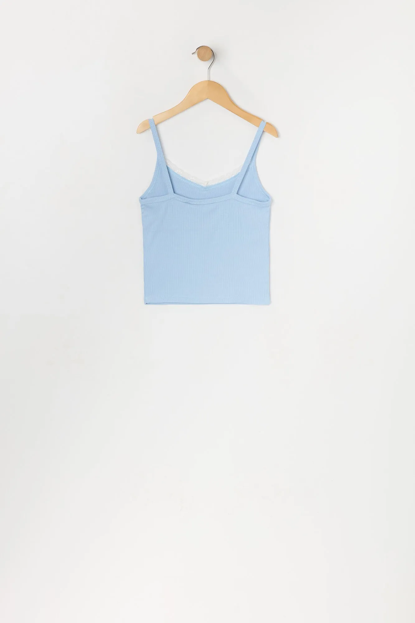 Girls Rhinestone Flower Lace Trim Tank sold by Urban Planet product image thumbnail 2