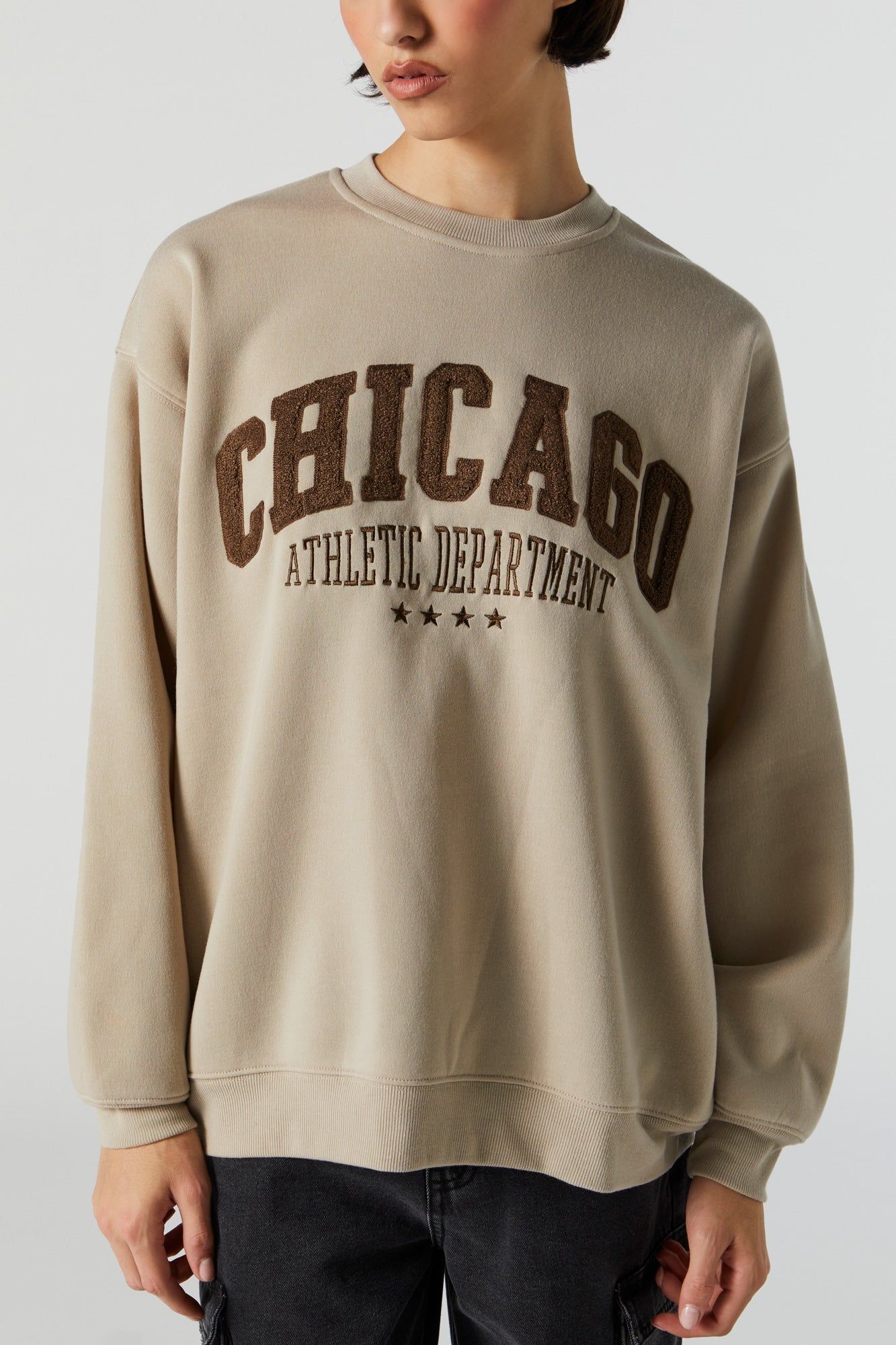 Chicago Chenille Embroidered Sweatshirt sold by Urban Planet product image thumbnail 4