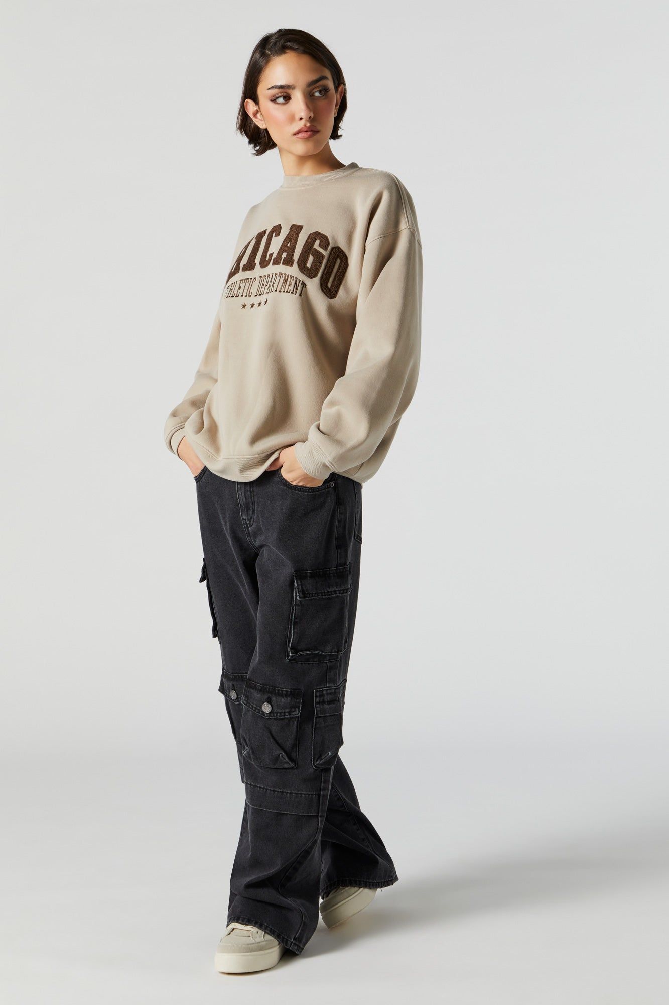 Chicago Chenille Embroidered Sweatshirt sold by Urban Planet product image thumbnail 3