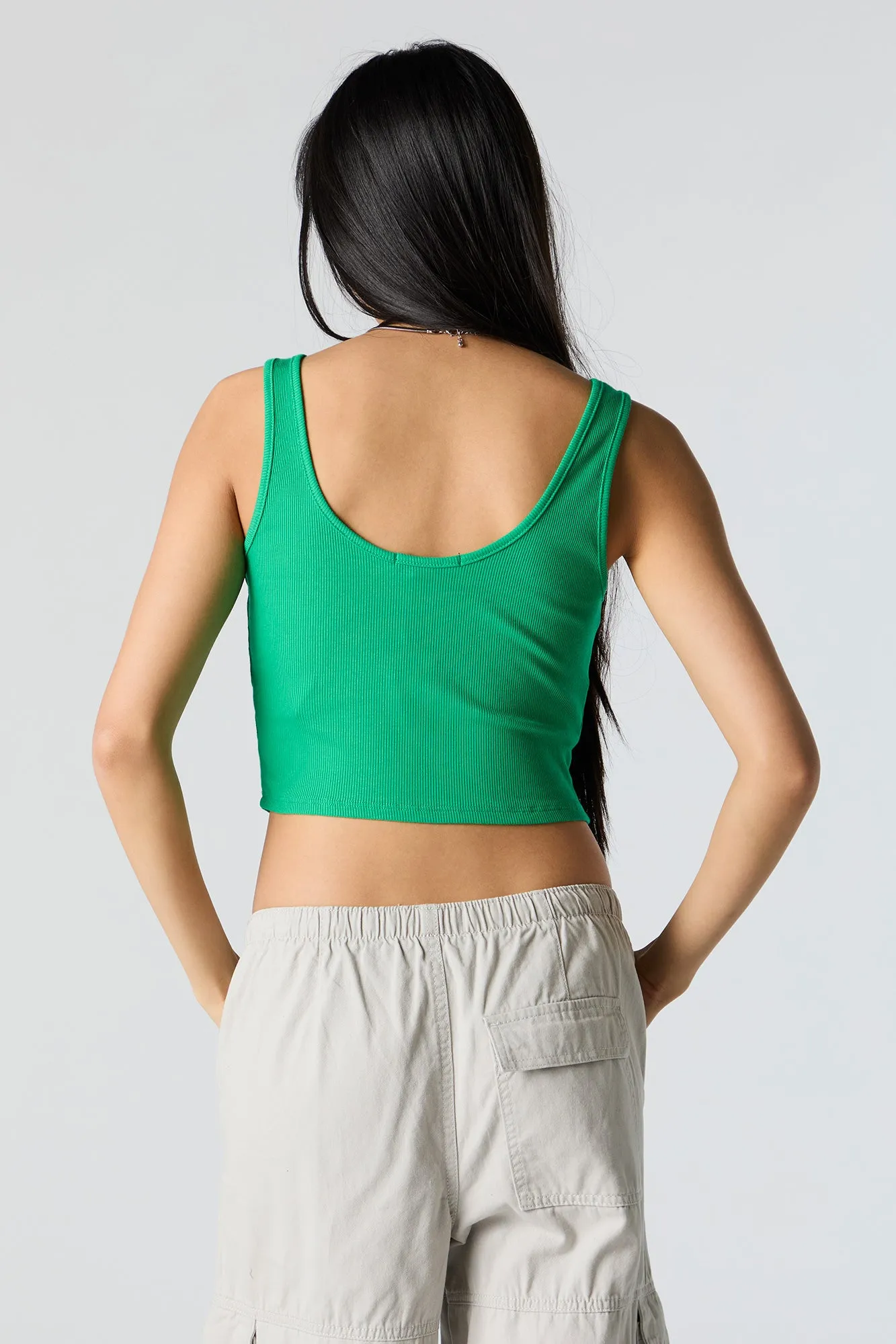 Scoop Neck Zip-Up Tank sold by Urban Planet product image thumbnail 2
