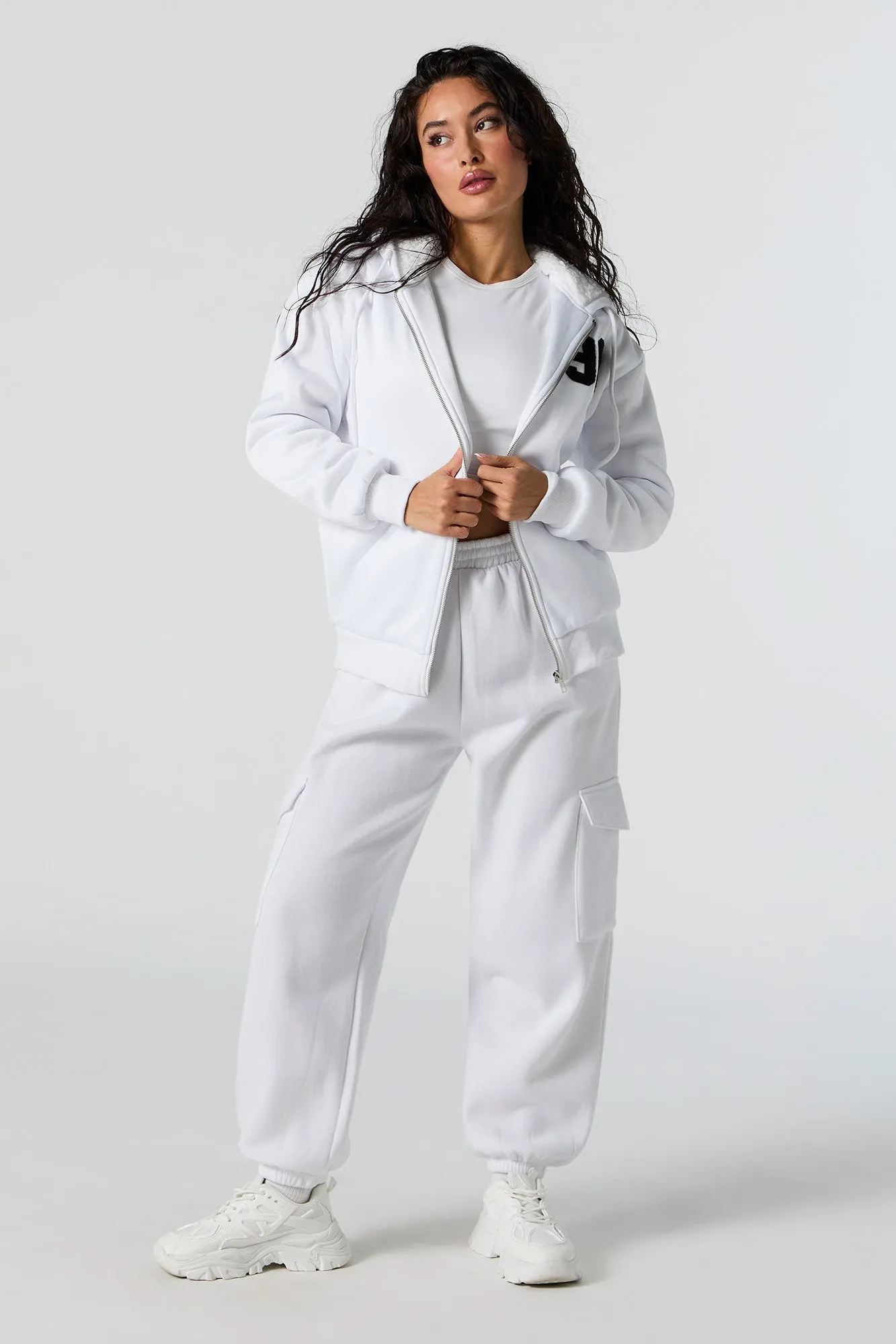 Chicago Chenille Embroidered Zip-Up Hoodie sold by Urban Planet product image thumbnail 3