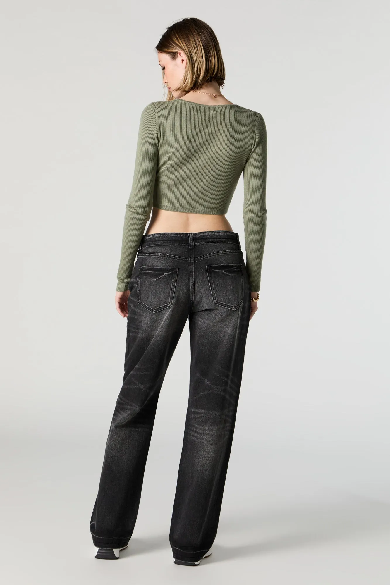 Black Washed Baggy Jean sold by Urban Planet product image thumbnail 3