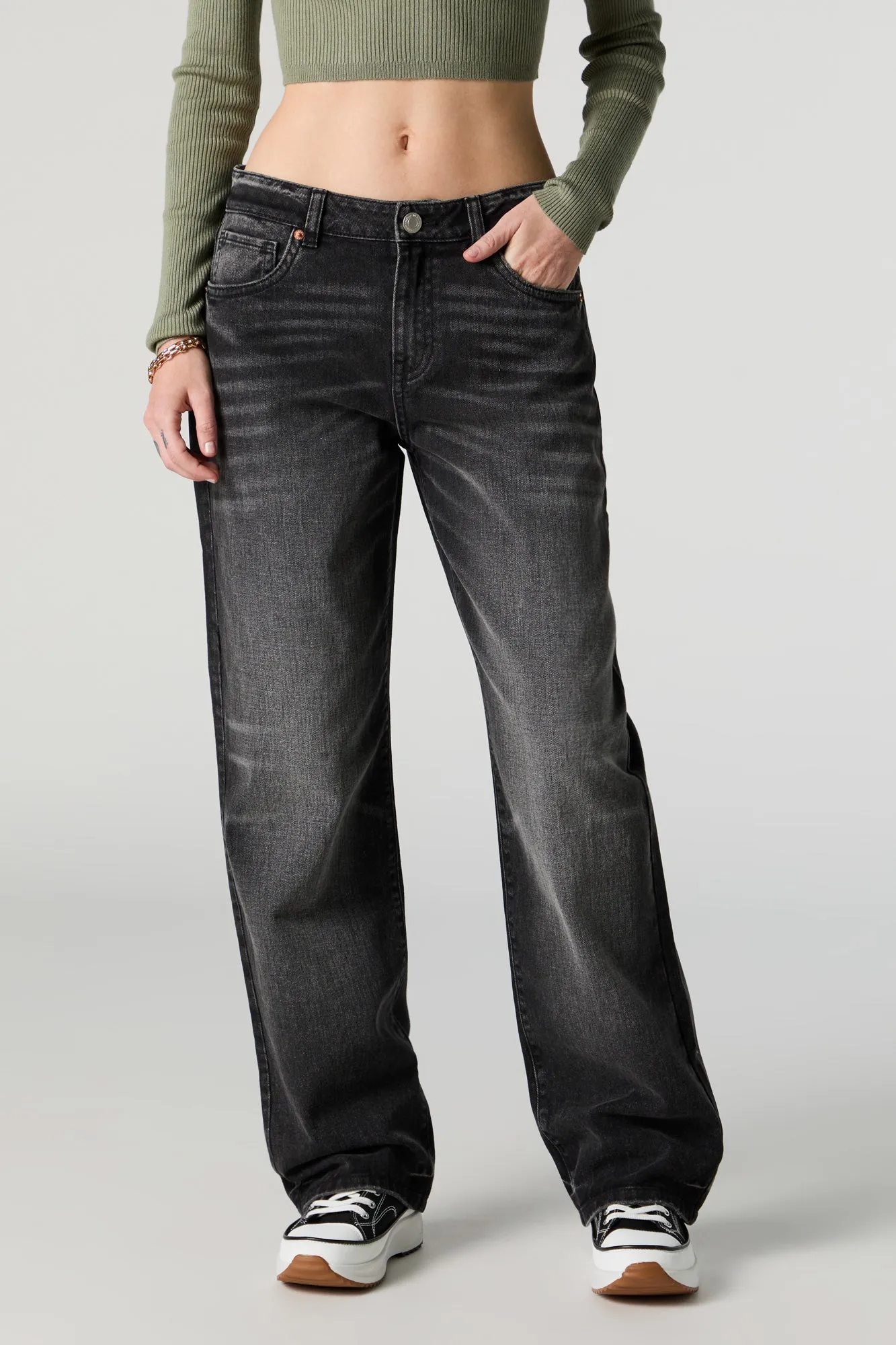 Black Washed Baggy Jean sold by Urban Planet product image thumbnail 2