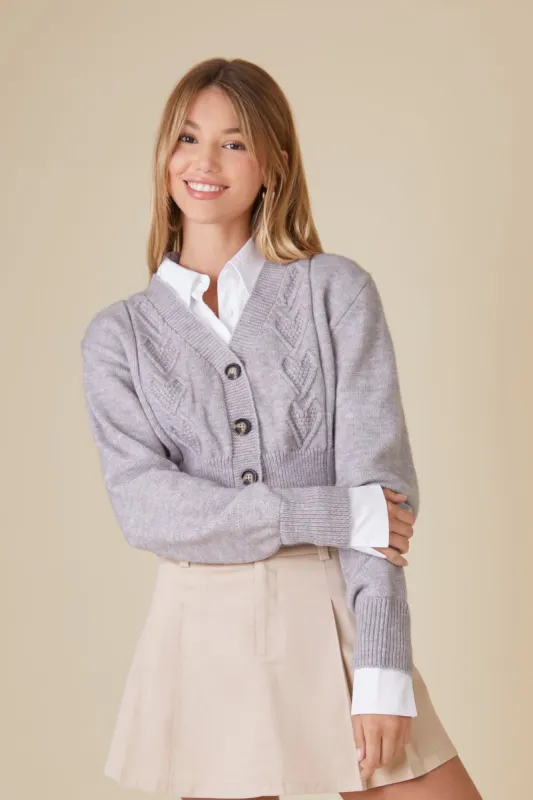 Heart Knit Cardigan sold by Urban Planet