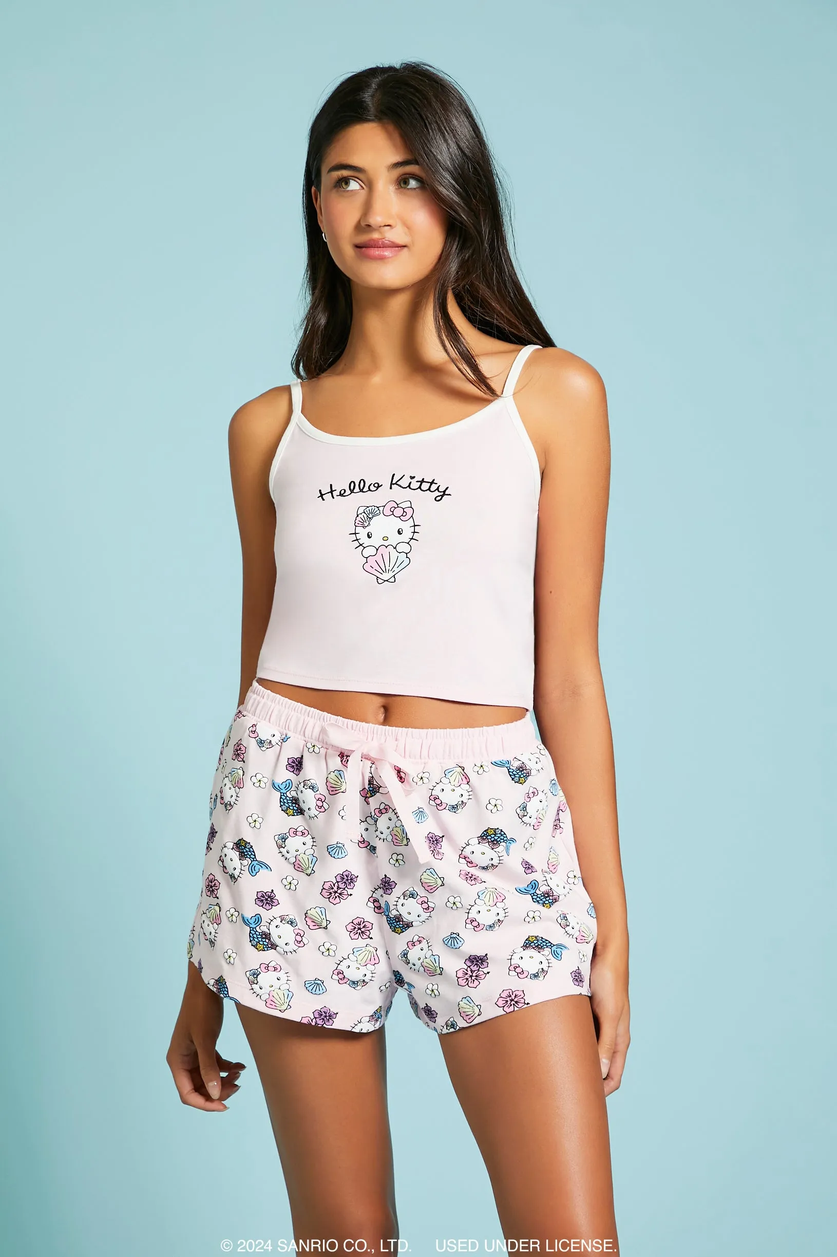 Ensemble pyjama avec camisole et short à imprimé Hello Kitty Mermaid sold by Urban Planet