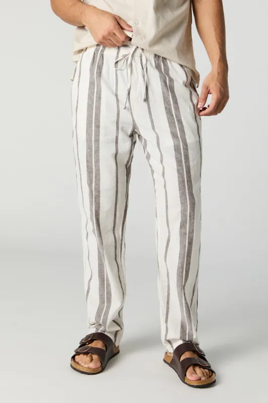 Striped Linen Relaxed Pant sold by Urban Planet