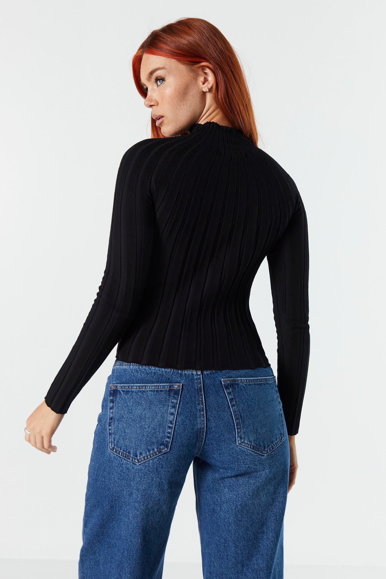 Ribbed Turtleneck Long Sleeve Top sold by Urban Planet product image thumbnail 5