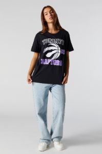Toronto Raptors Graphic Boyfriend T-Shirt sold by Urban Planet