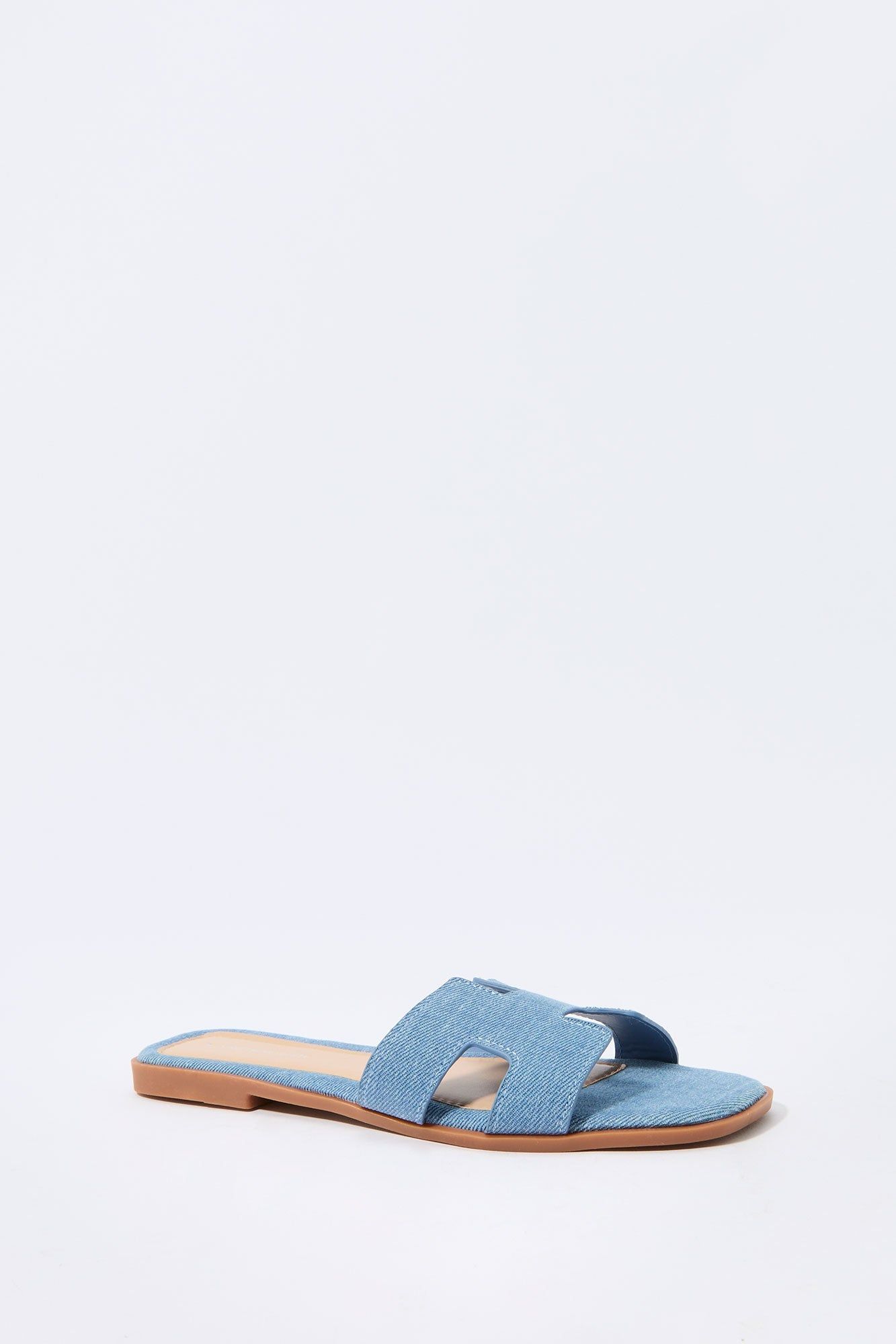 Denim H Cut-Out Slide Sandal sold by Urban Planet product image thumbnail 3