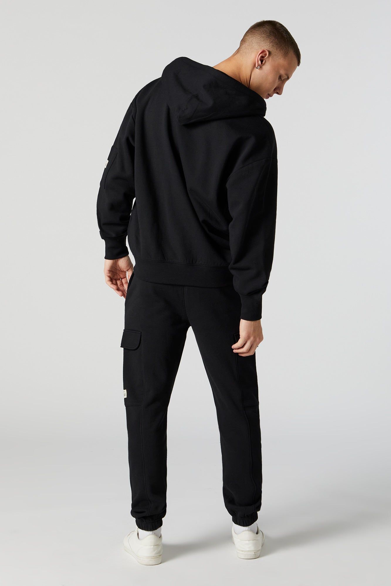 Solid Fleece Cargo Jogger sold by Urban Planet product image thumbnail 2