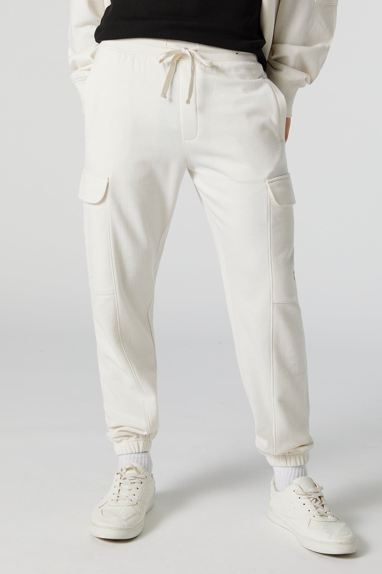 Solid Fleece Cargo Jogger sold by Urban Planet product image thumbnail 4