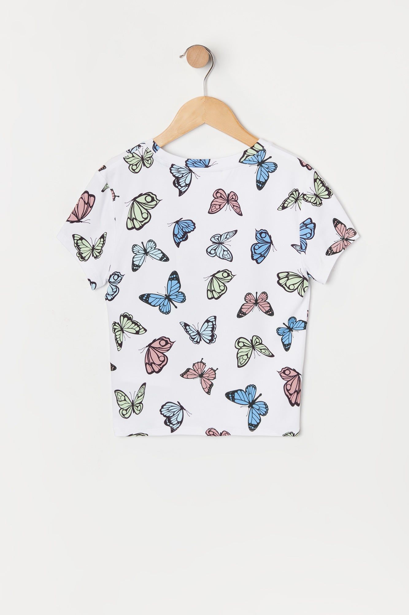 Girls Butterfly Print T-Shirt sold by Urban Planet product image thumbnail 2