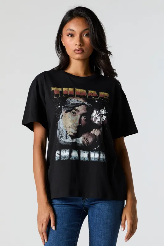 Tupac Shakur Graphic Boyfriend T-Shirt sold by Urban Planet