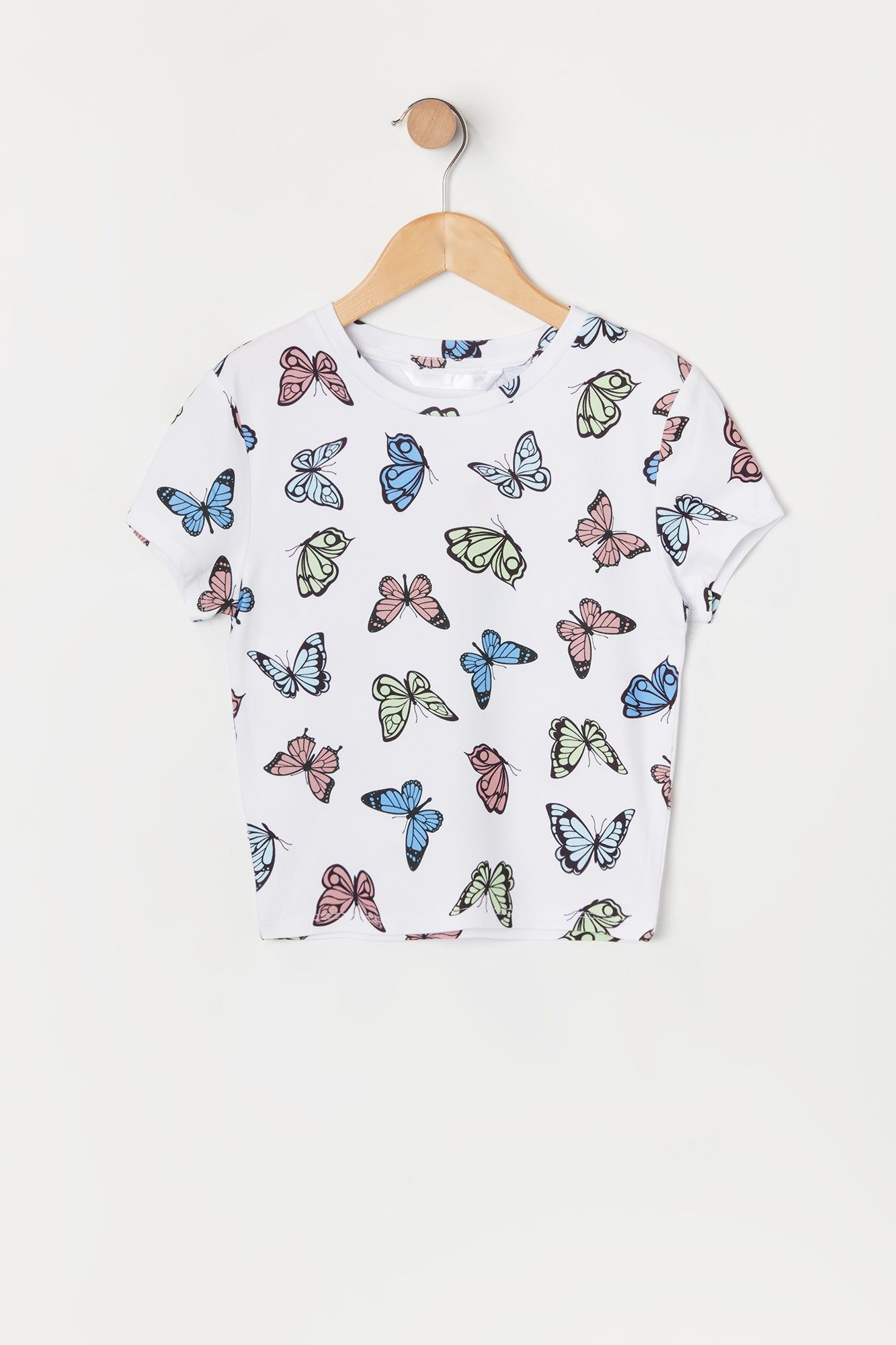 Girls Butterfly Print T-Shirt sold by Urban Planet