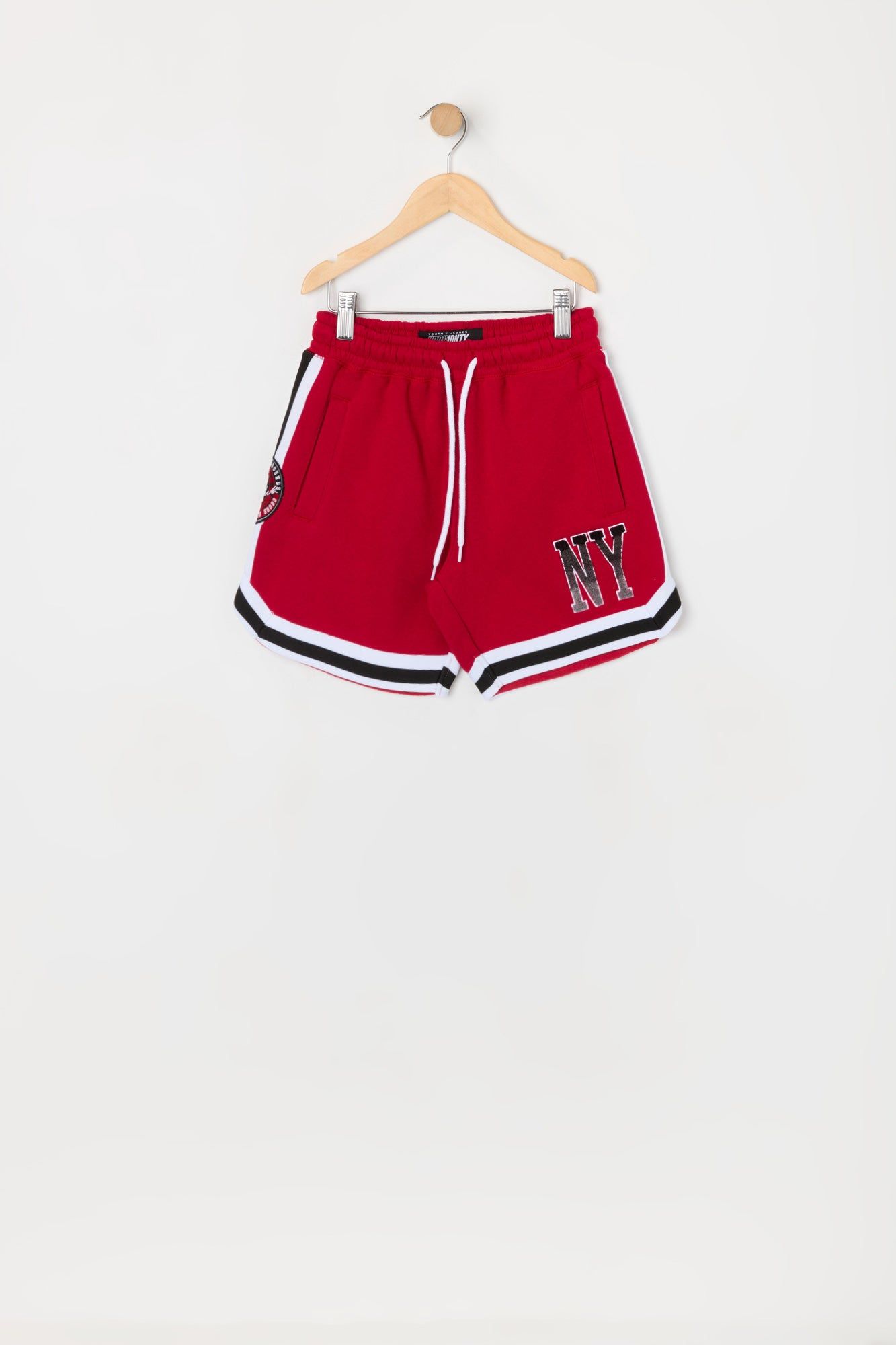 Boys NY Chenille Embroidered Fleece Short sold by Urban Planet product image thumbnail 5
