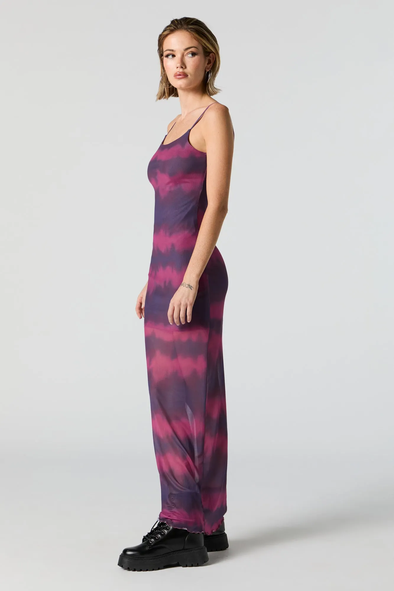 Robe maxi sans manches en filet imprimé sold by Urban Planet product image thumbnail 2