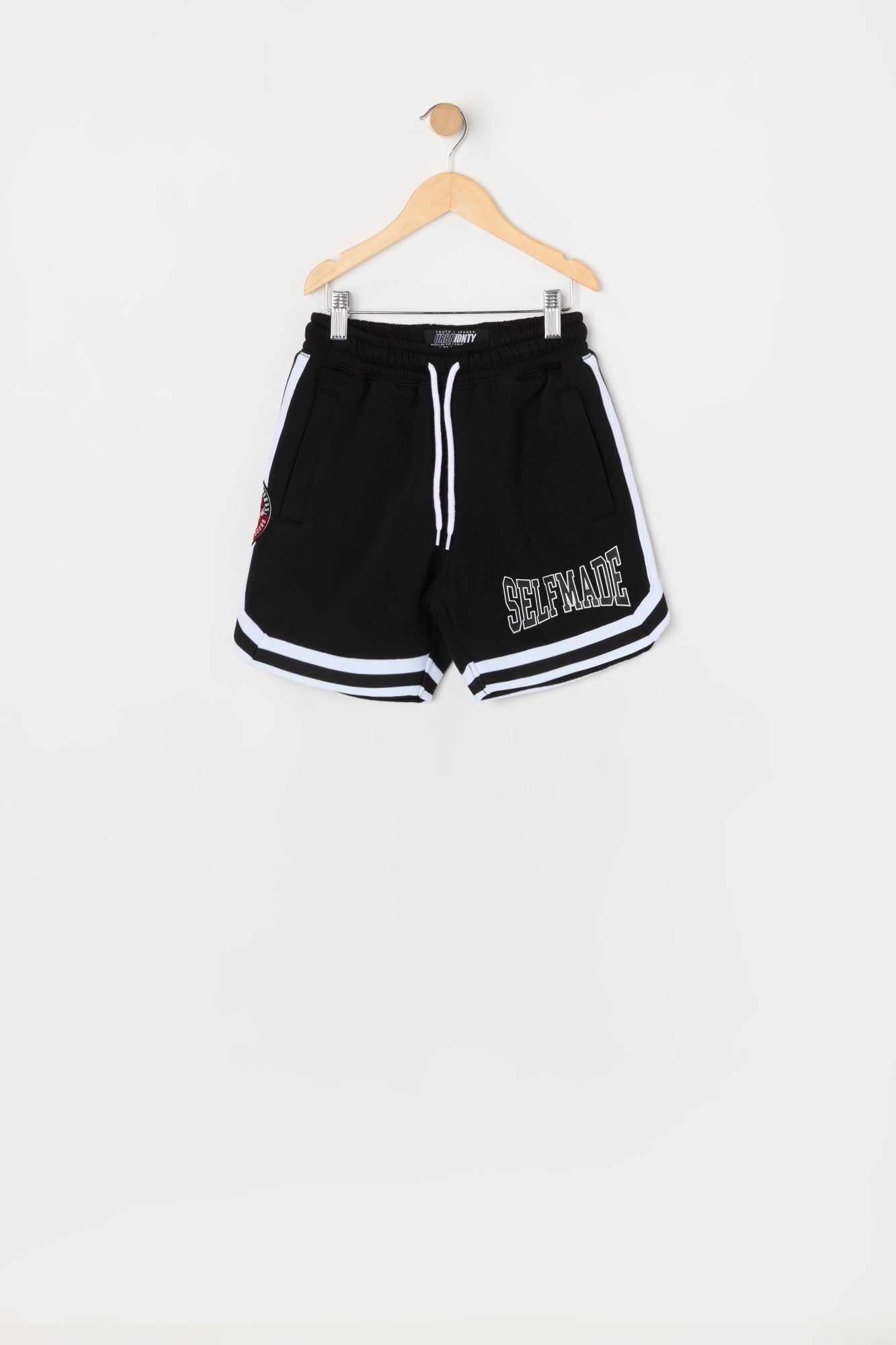 Boys NY Chenille Embroidered Fleece Short sold by Urban Planet