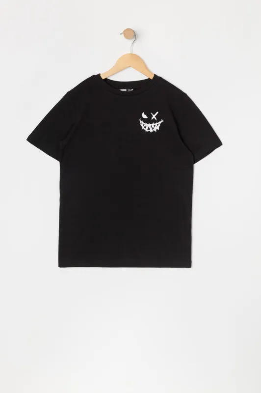 Boys Evil Smiley Graphic T-Shirt sold by Urban Planet