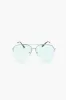 Lunettes de soleil aviateur métallisées sold by Urban Planet