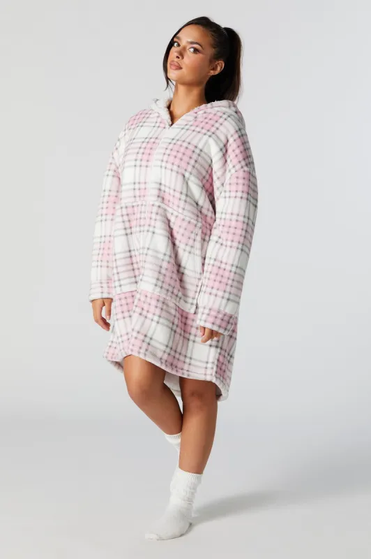 Plaid Print Zip-Up Humungo sold by Urban Planet