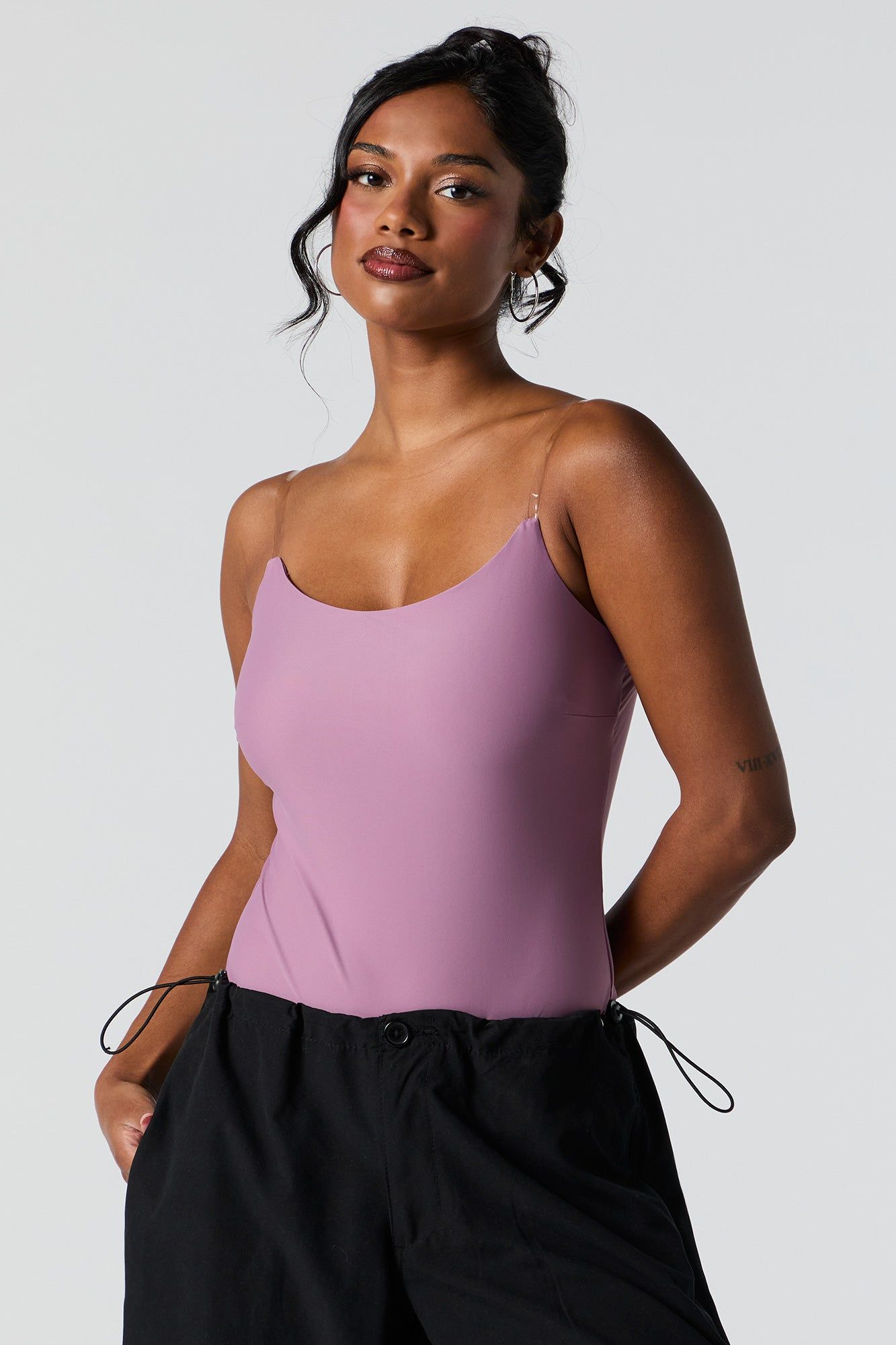 Clear Strap Bodysuit sold by Urban Planet