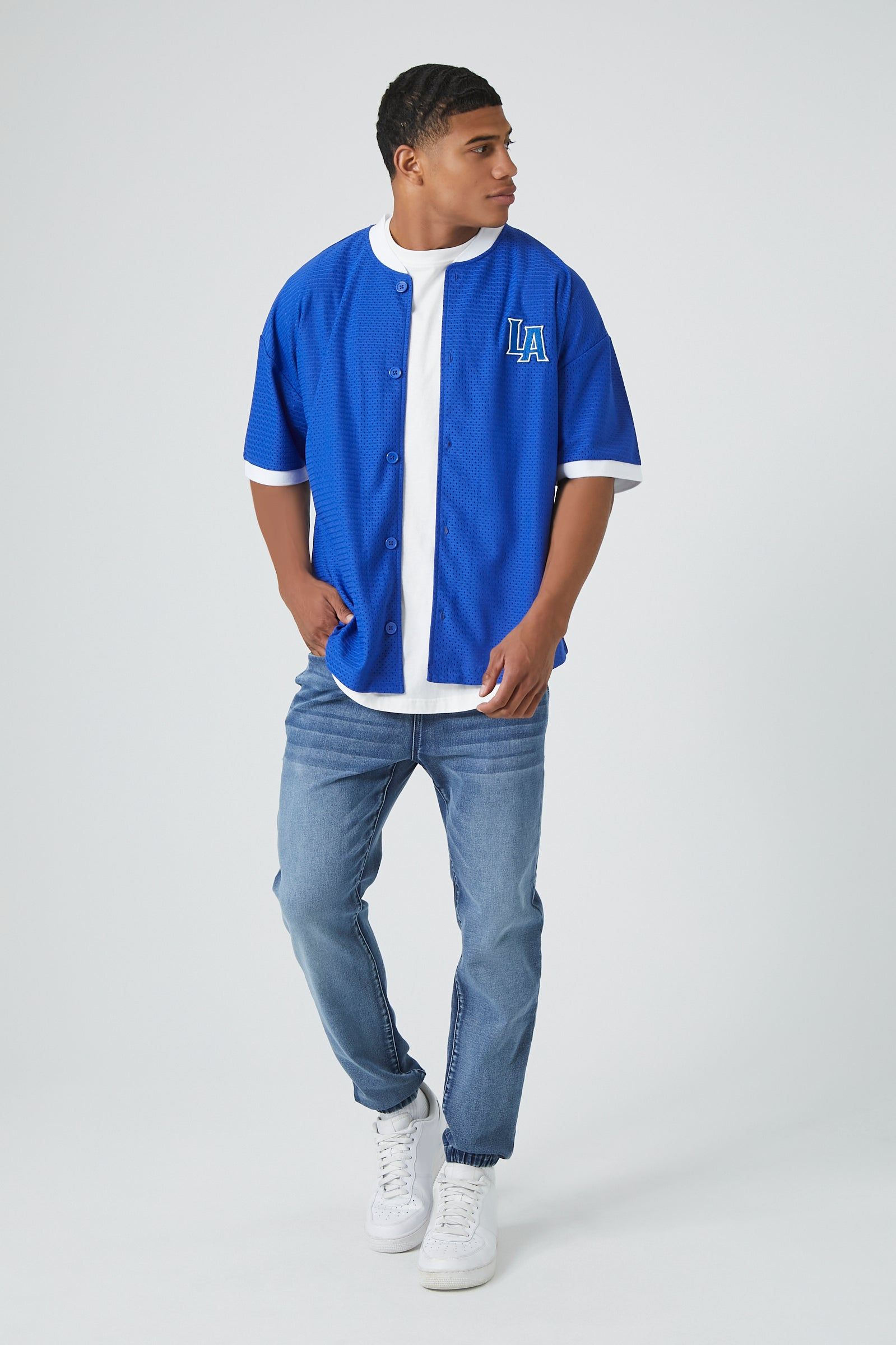 Jogger en denim à taille coulissante sold by Urban Planet product image thumbnail 4