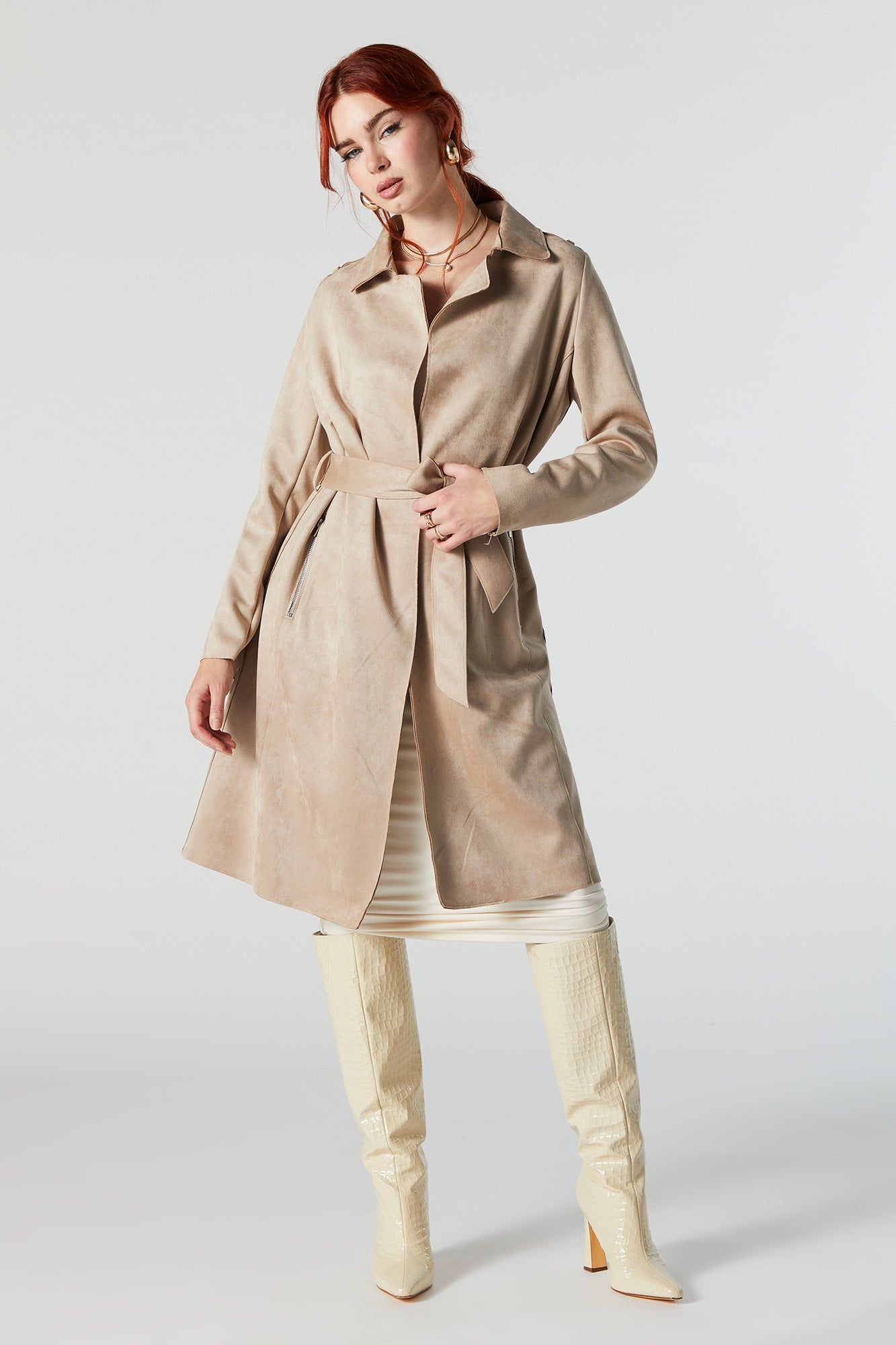 Trench en similisuède sold by Urban Planet