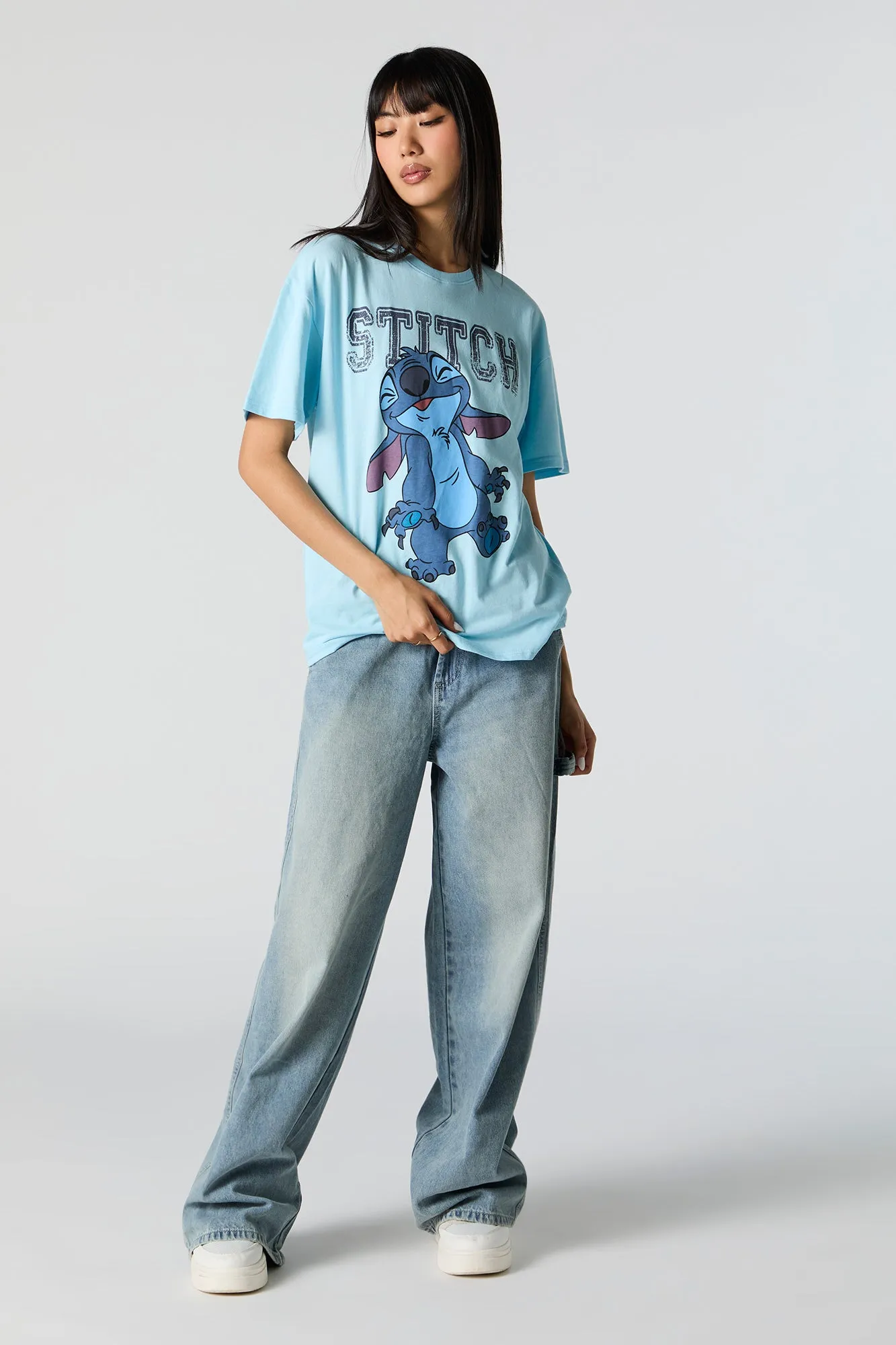 Stitch Graphic Boyfriend T-Shirt sold by Urban Planet product image thumbnail 2