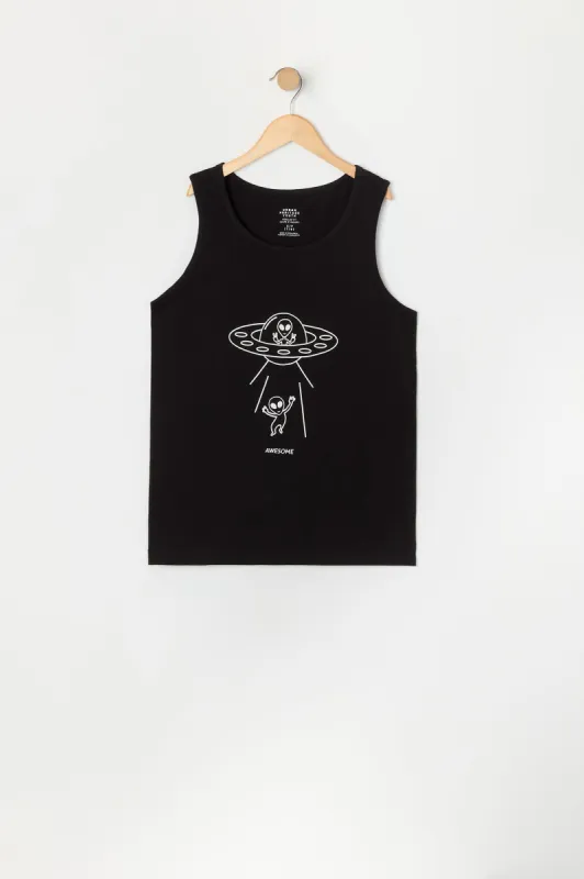 Boys Awesome Alien Graphic Tank sold by Urban Planet