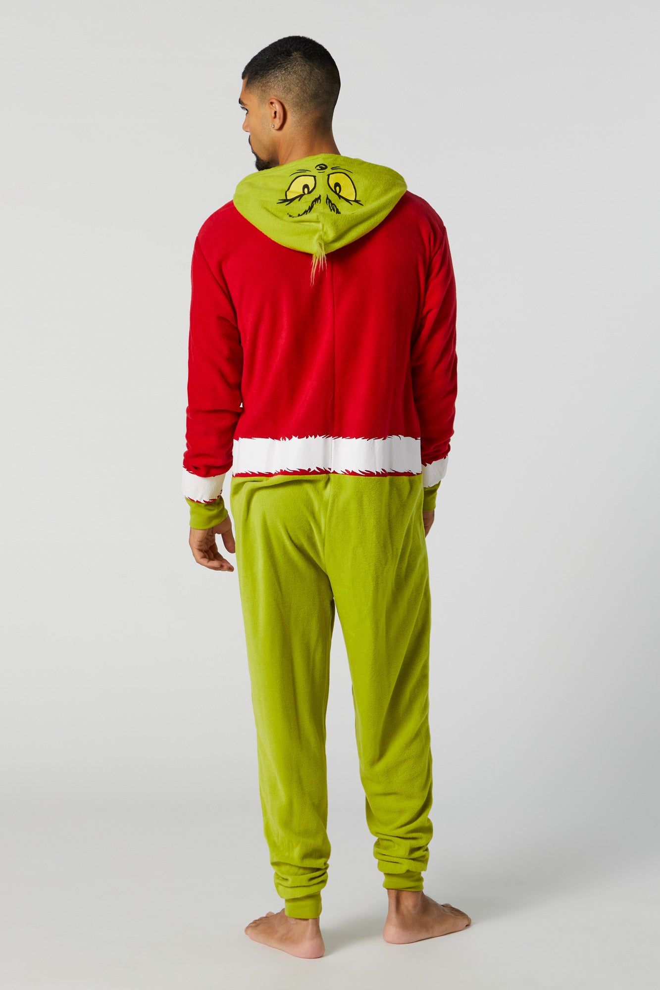 Unisex 3D Plush Grinch Onesie sold by Urban Planet product image thumbnail 3